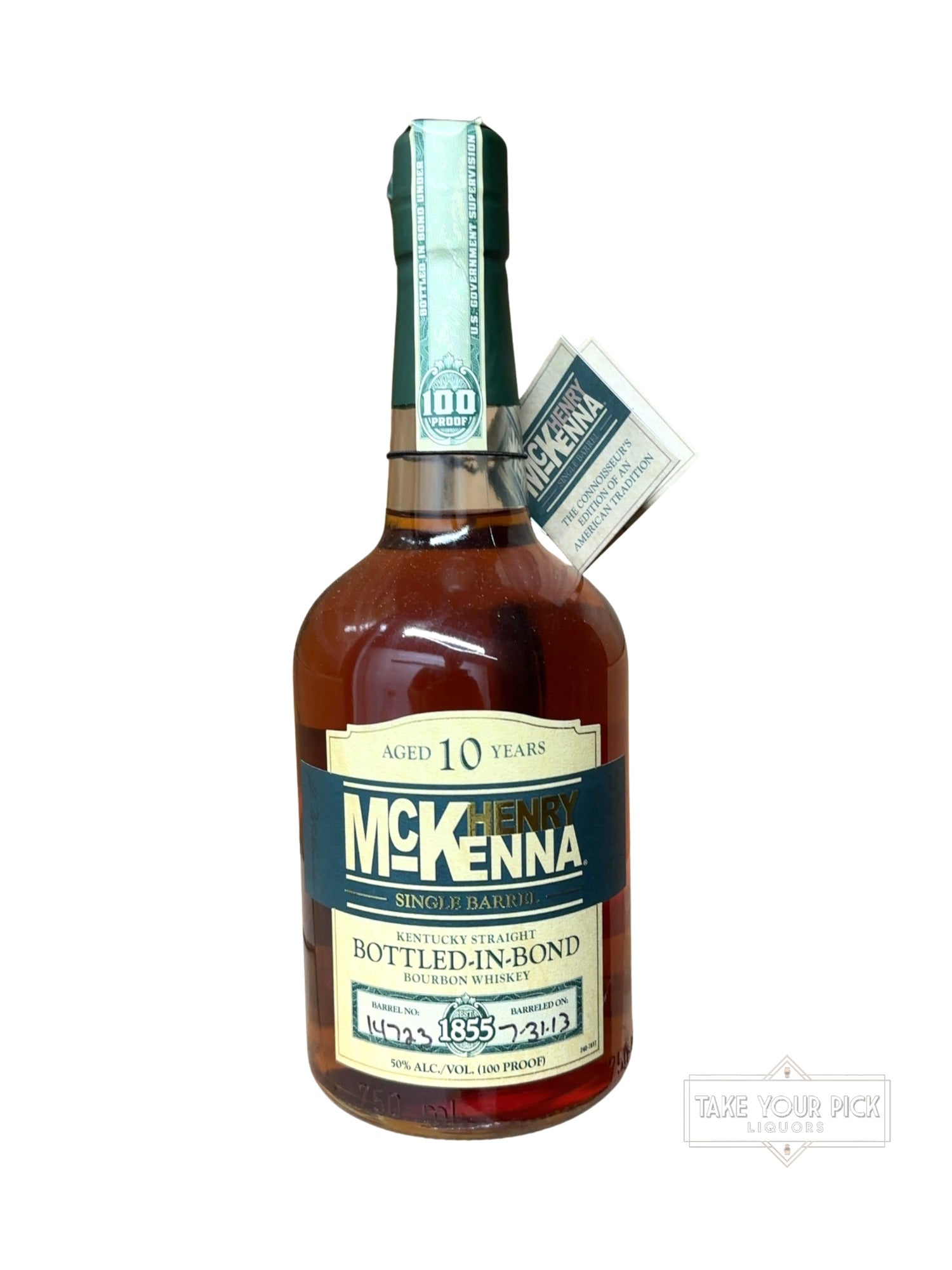 2023 Henry McKenna Single Barrel Bottled-in-Bond Bourbon Whiskey 100 Proof 750ml