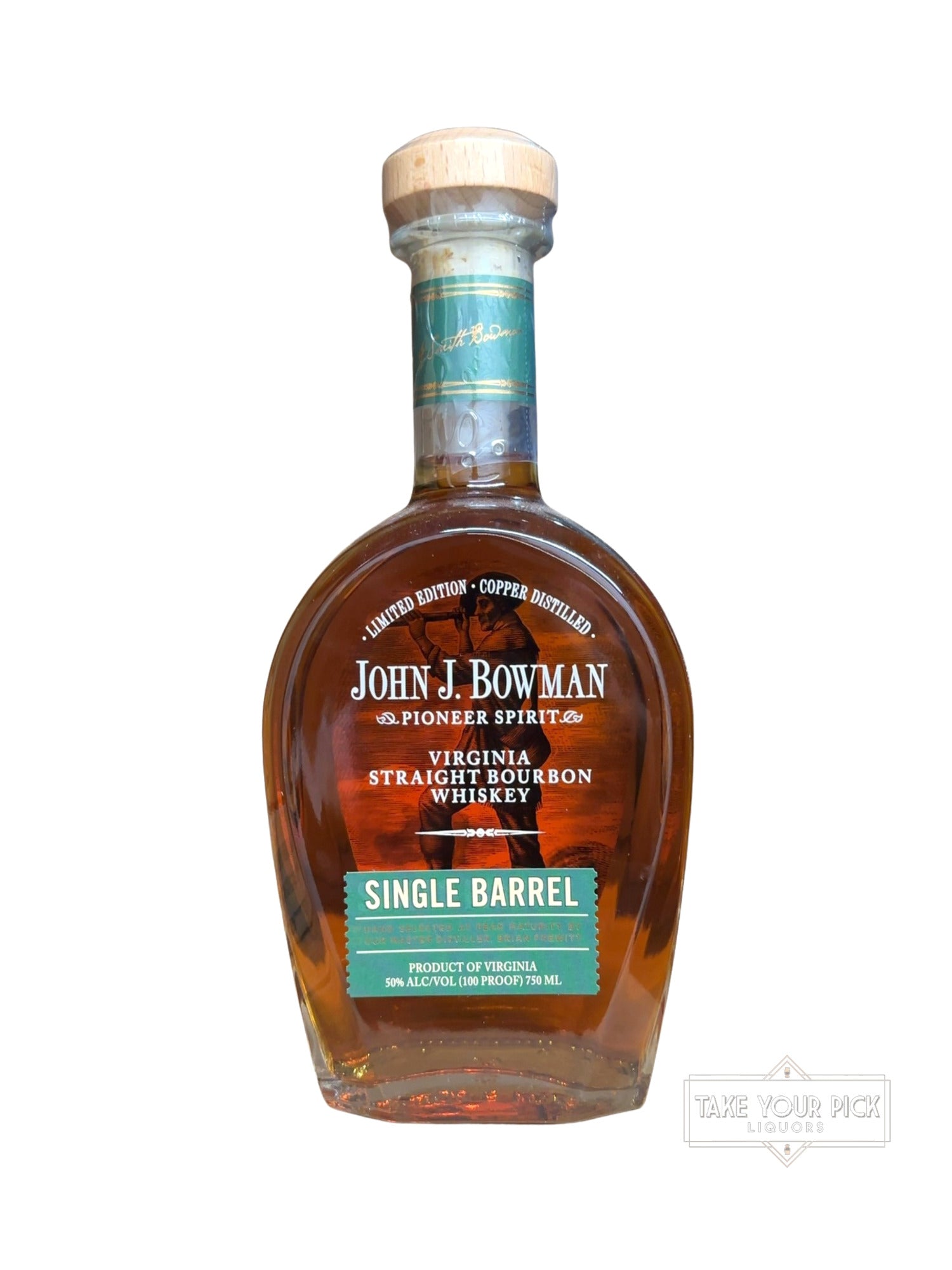 2023 John J. Bowman Single Barrel Virginia Straight Bourbon Whiskey 100 Proof 750ml