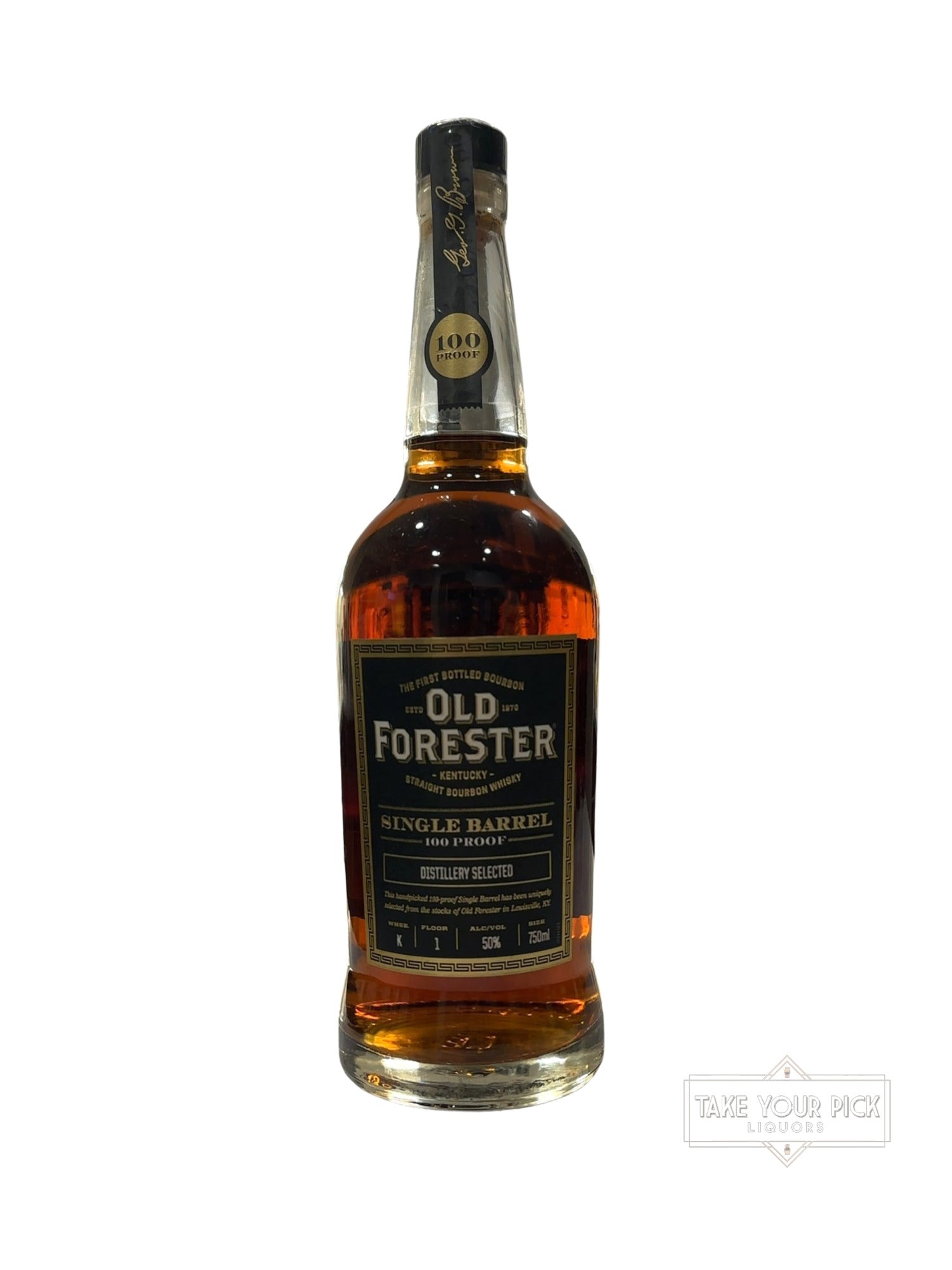 2023 Old Forester Single Barrel 100 Proof Distillery Selected 100 Proof 750ml