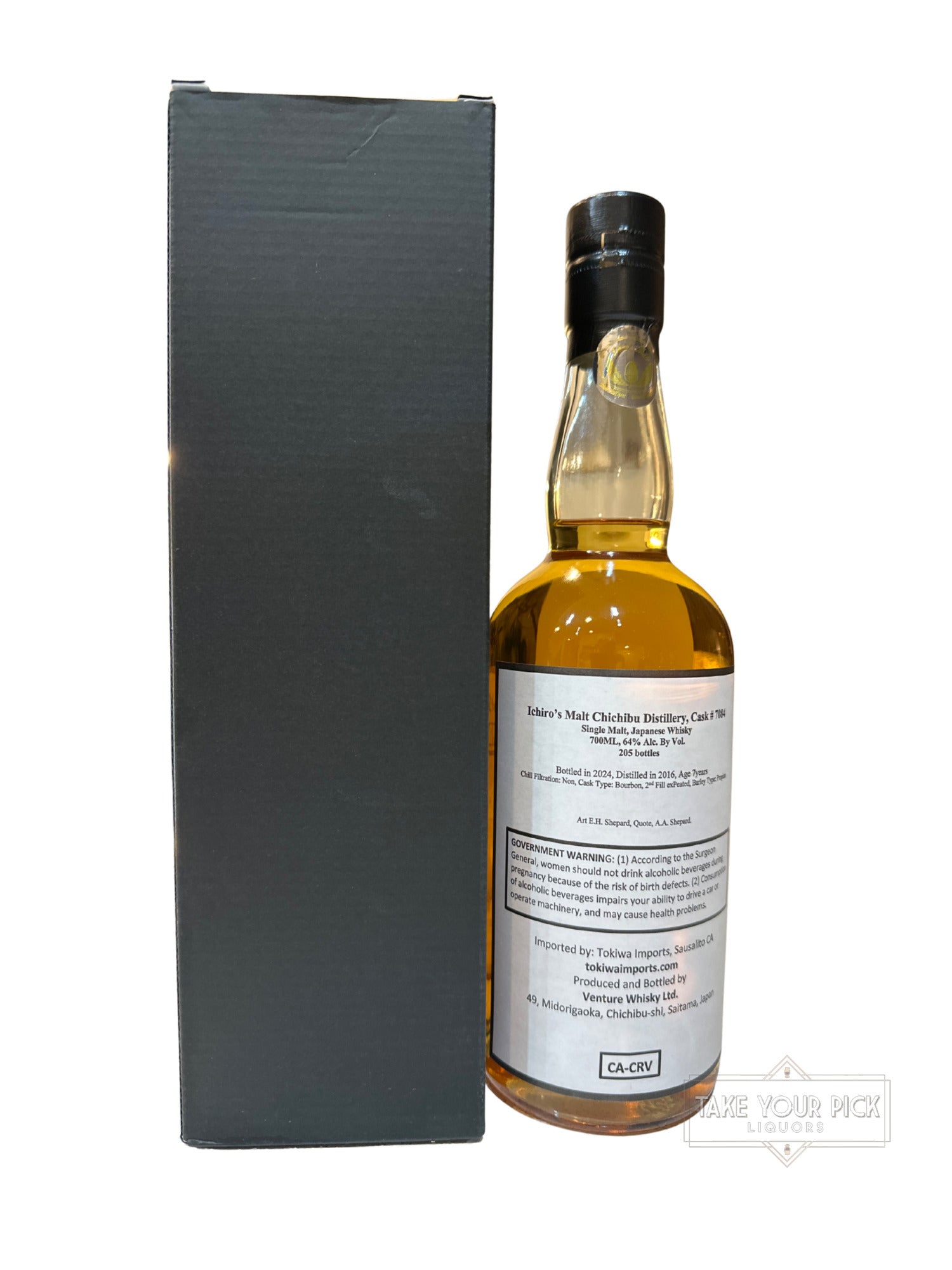 2024 Chichibu Cask #7084 Ichiro's Malt 128 Proof 700ml