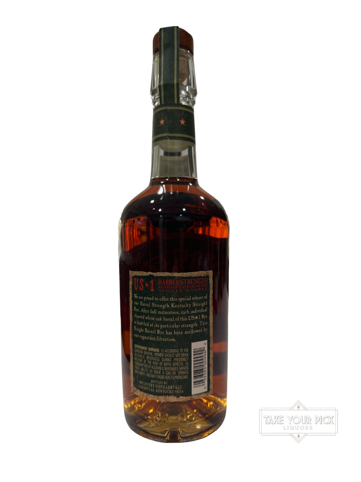 2024 Michter'Barrel Strength Kentucky Straight Rye Whiskey 109.8 Proof 750ml