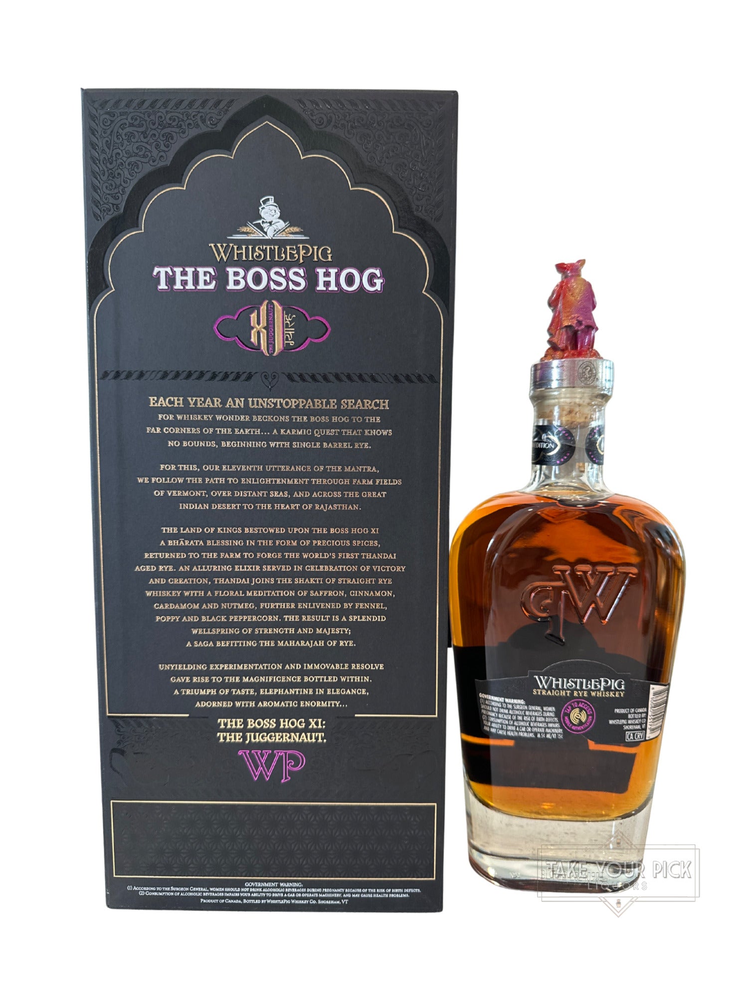 2024 WhistlePig The Boss Hog XI: The Juggernaut Holi Edition 104.3 Proof 750ml