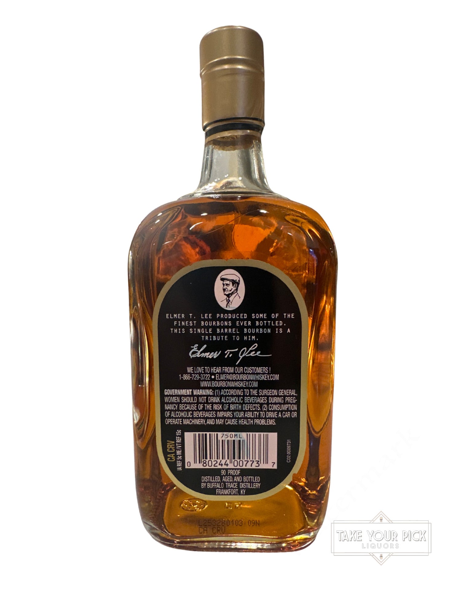 2025 Elmer T. Lee Single Barrel Sour Mash 90 Proof