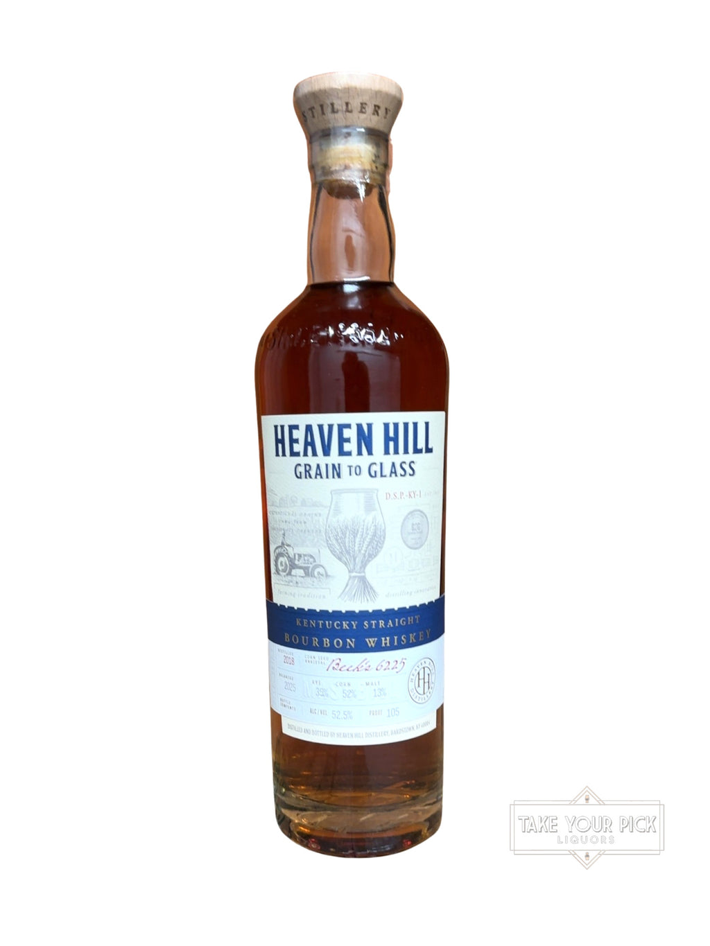 2025 Heaven Hill Grain to Glass Kentucky Straight Bourbon Whiskey 105 Proof 700ml
