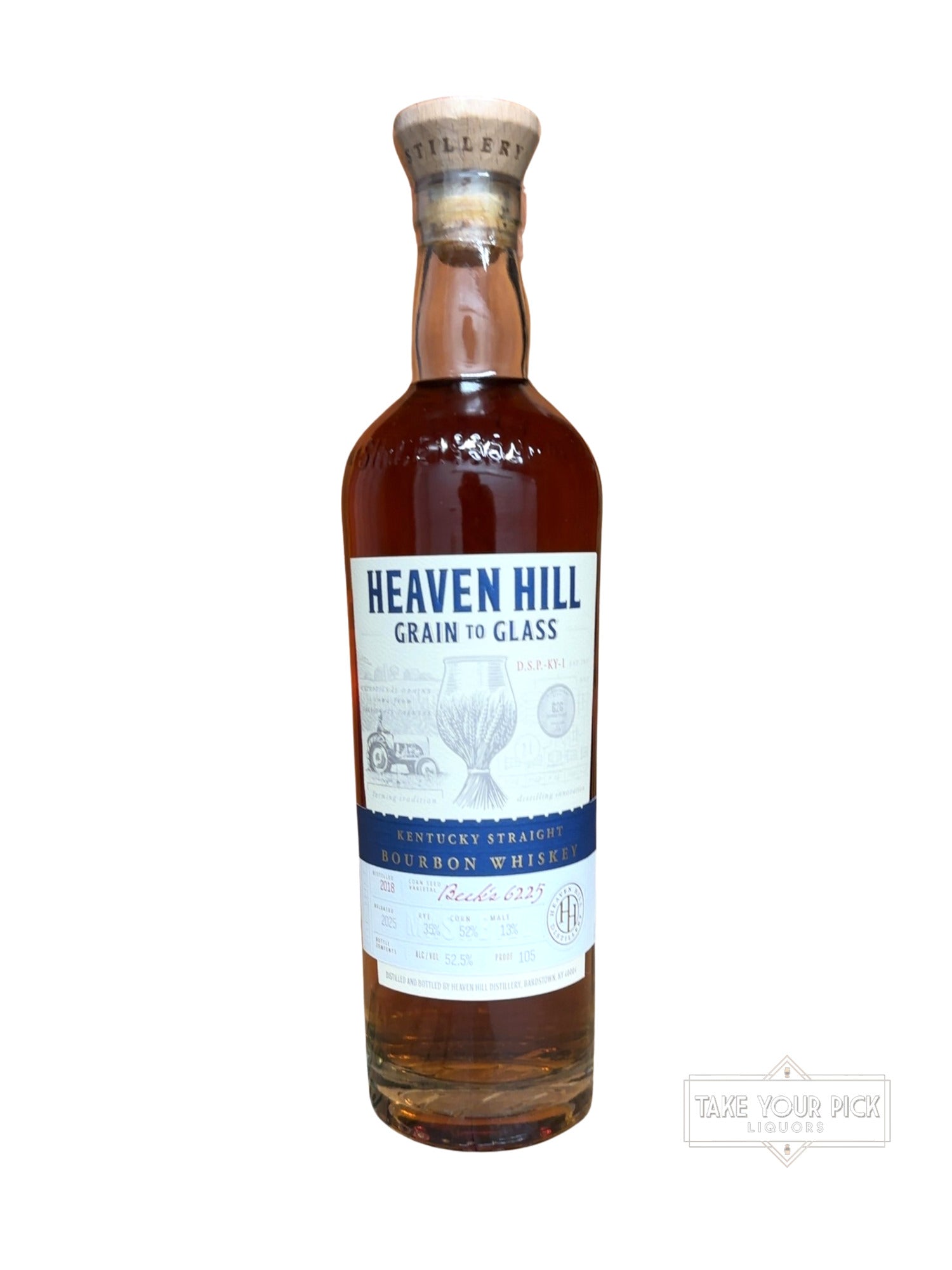 2025 Heaven Hill Grain to Glass Kentucky Straight Bourbon Whiskey 105 Proof 700ml
