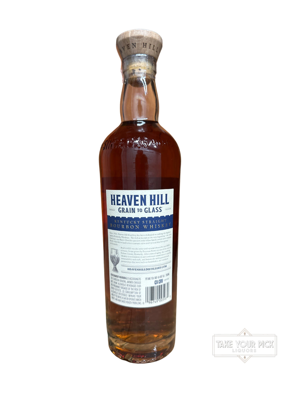 2025 Heaven Hill Grain to Glass Kentucky Straight Bourbon Whiskey 105 Proof 700ml