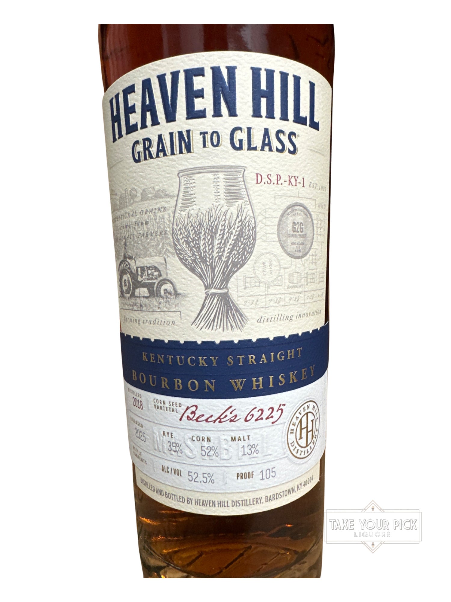 2025 Heaven Hill Grain to Glass Kentucky Straight Bourbon Whiskey 105 Proof 700ml