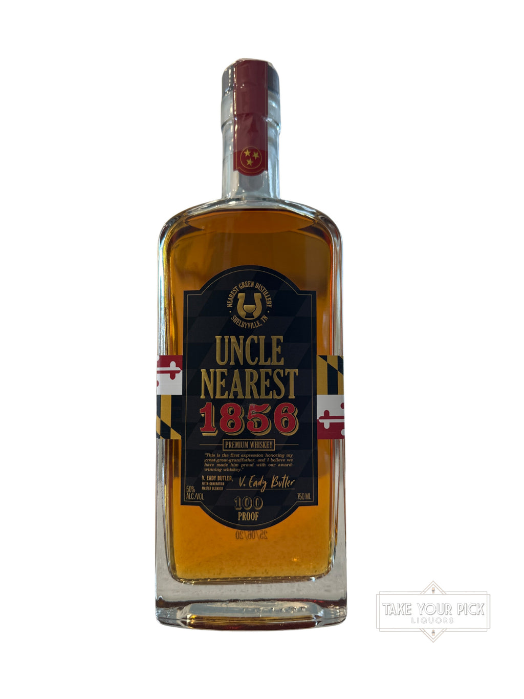 2025 Uncle Nearest Maryland Edition Uncle Nearest 1856 Premium Whiskey 100 Proof