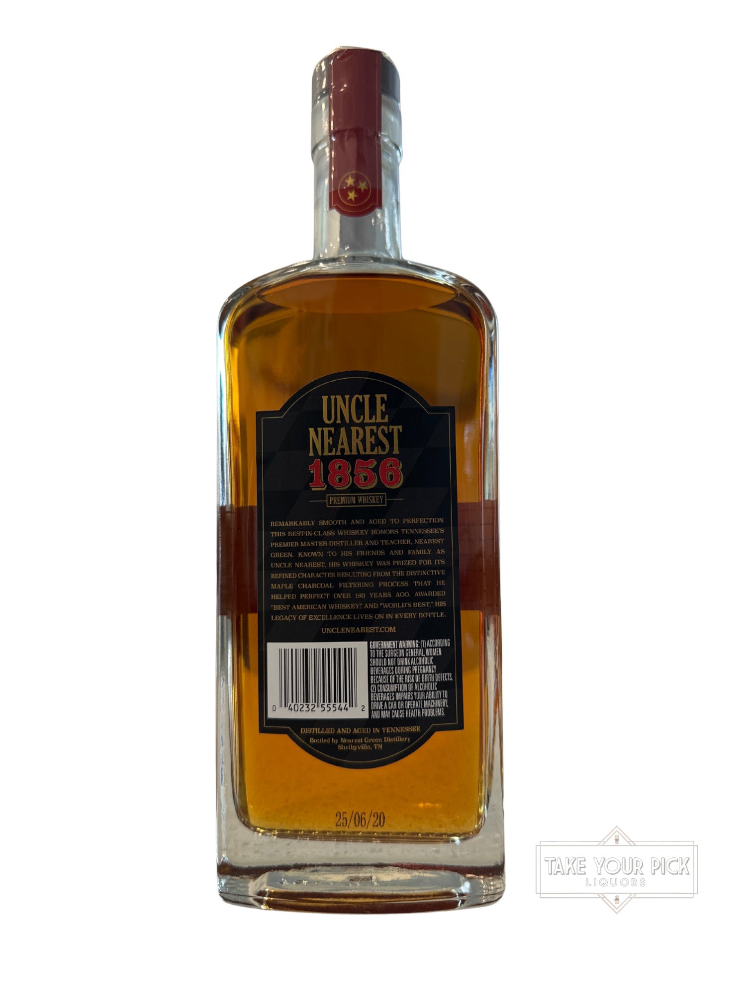 2025 Uncle Nearest Maryland Edition Uncle Nearest 1856 Premium Whiskey 100 Proof