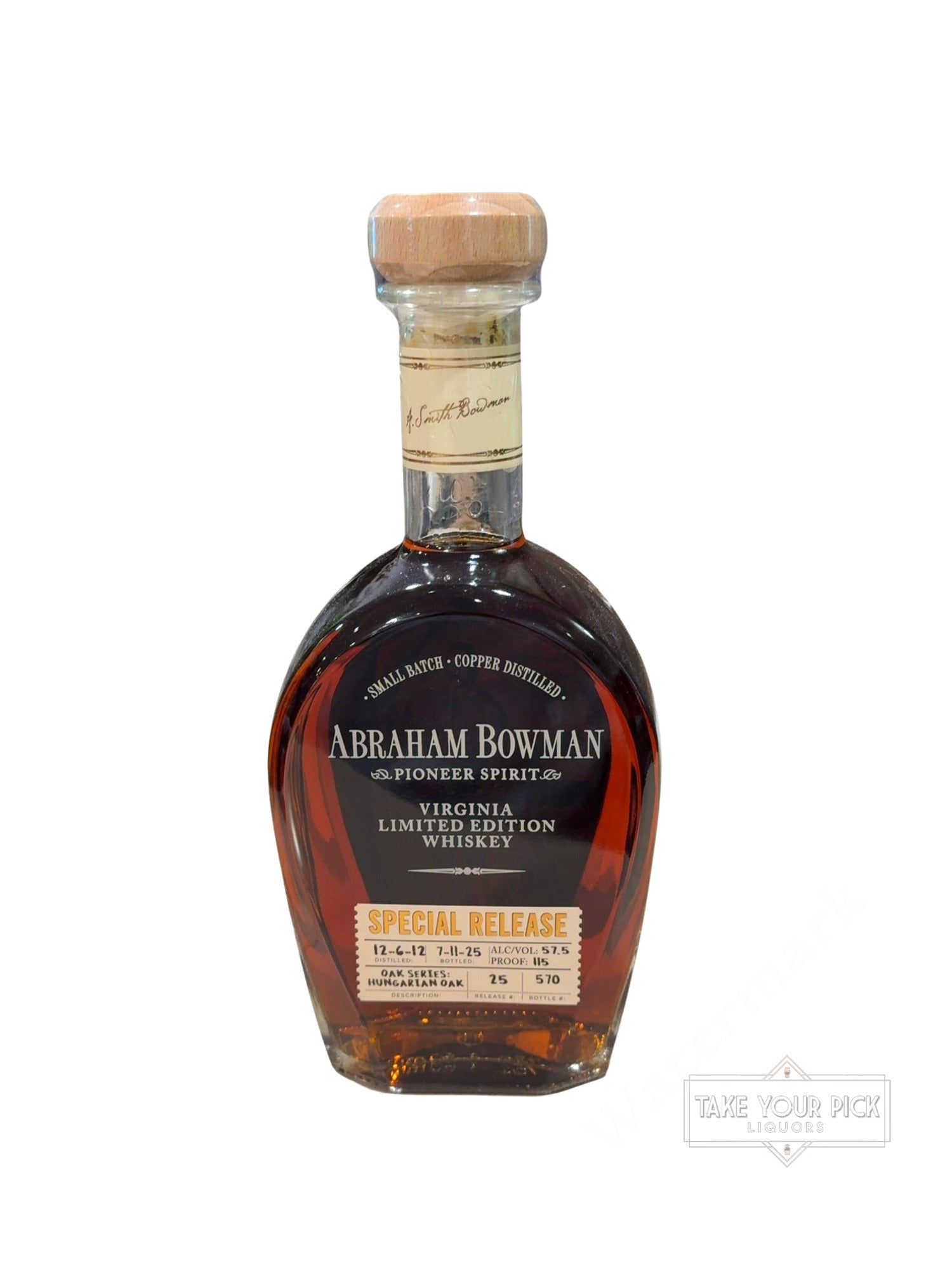 2026 Abraham Bowman Hungarian Oak 115 Proof 750ml