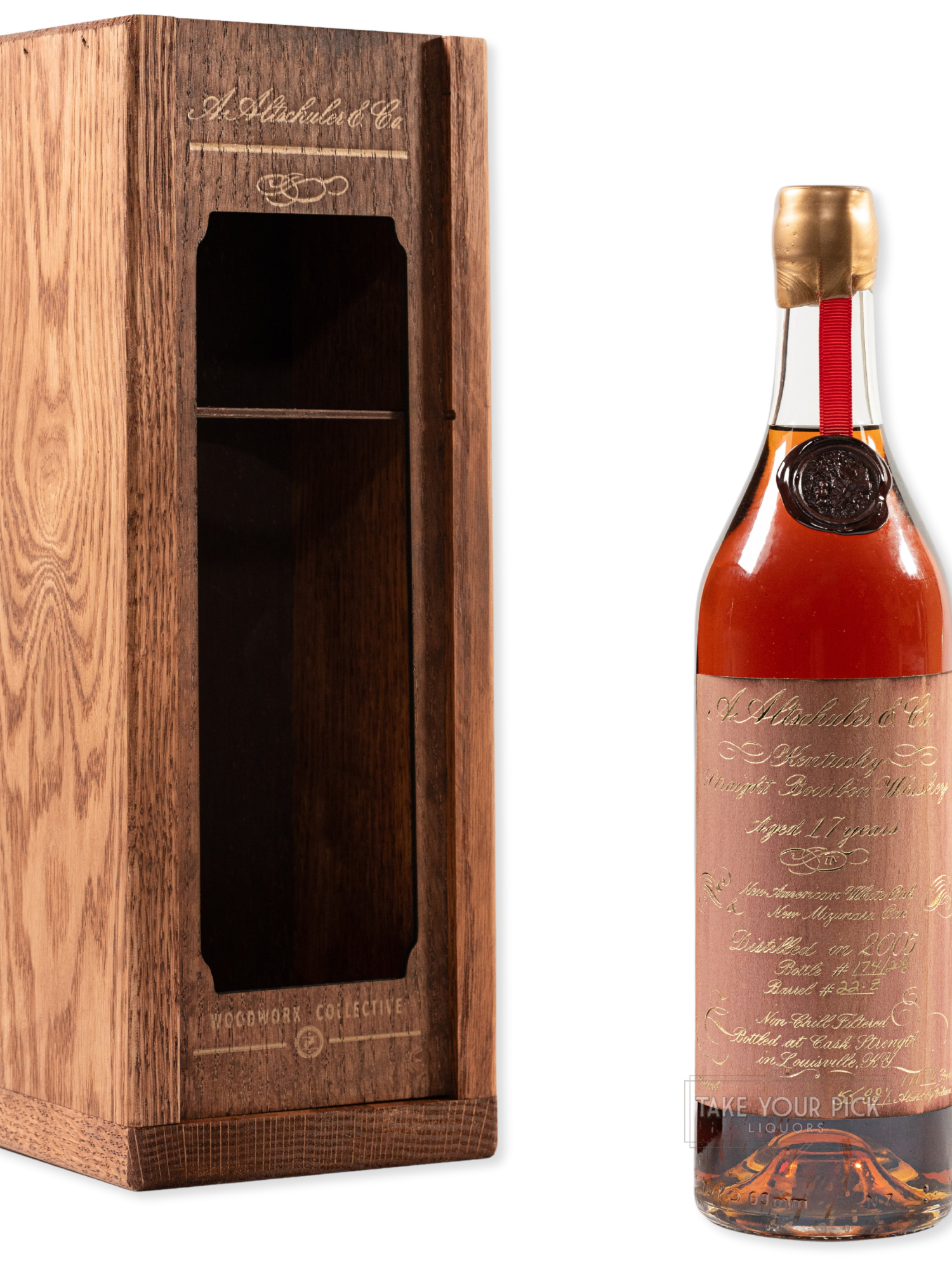 A. Altschuler 17 Year Kentucky Straight Bourbon Aged in American and Mizunara Oak Barrel 111.56 proof 22-Z