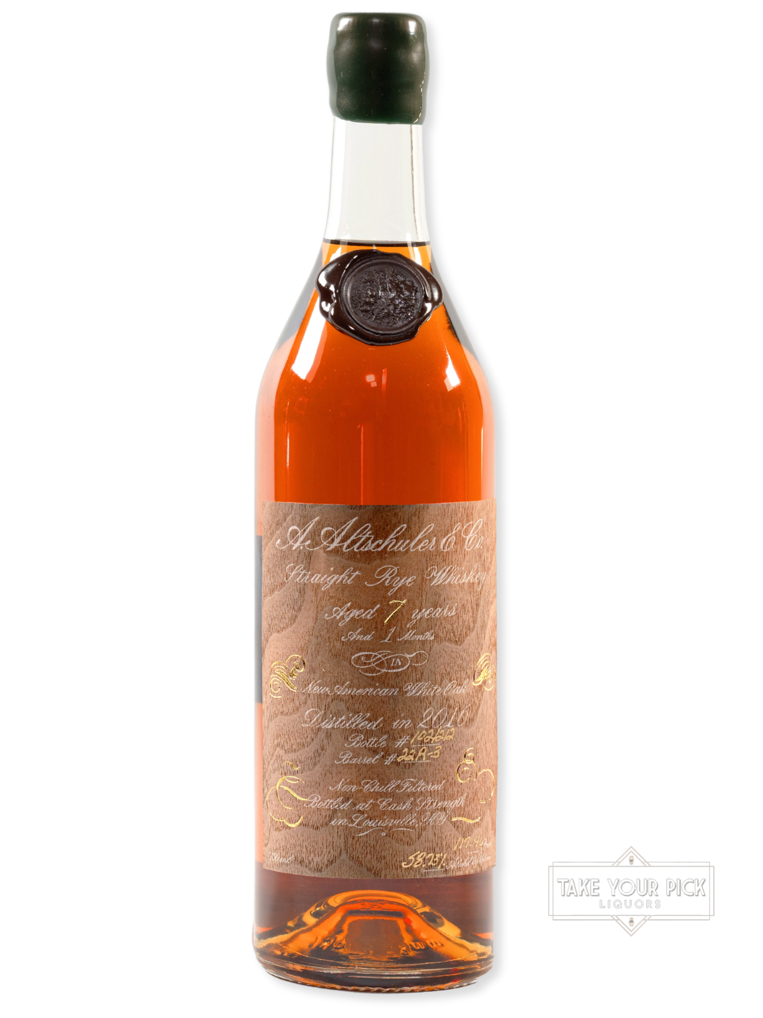 A. Altschuler 7 Year Rye, 117.46 proof, Barrel 22-R3