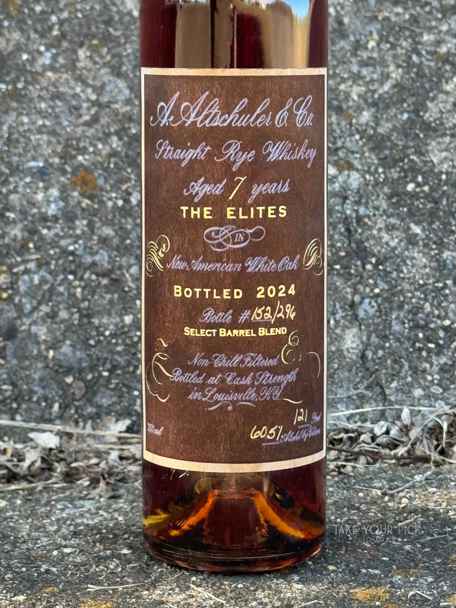 A. Altschuler & Co. "The Elites" Rye 121 proof