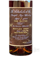 A. Altschuler & Co. "The Elites" Rye 121 proof - Bottle Back