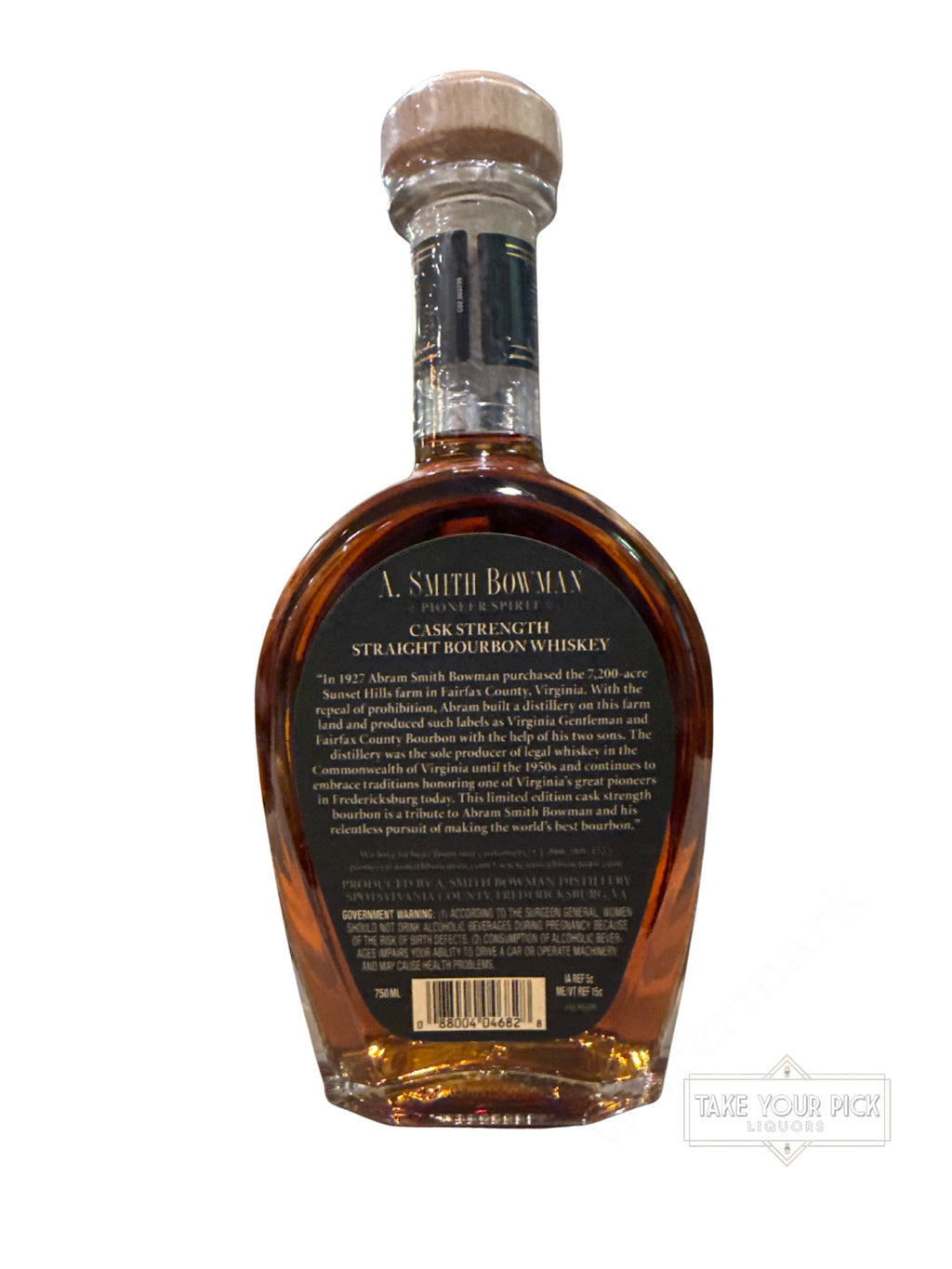 A. Smith Bowman Cask Strength Batch 4 139.7 Proof 750ml