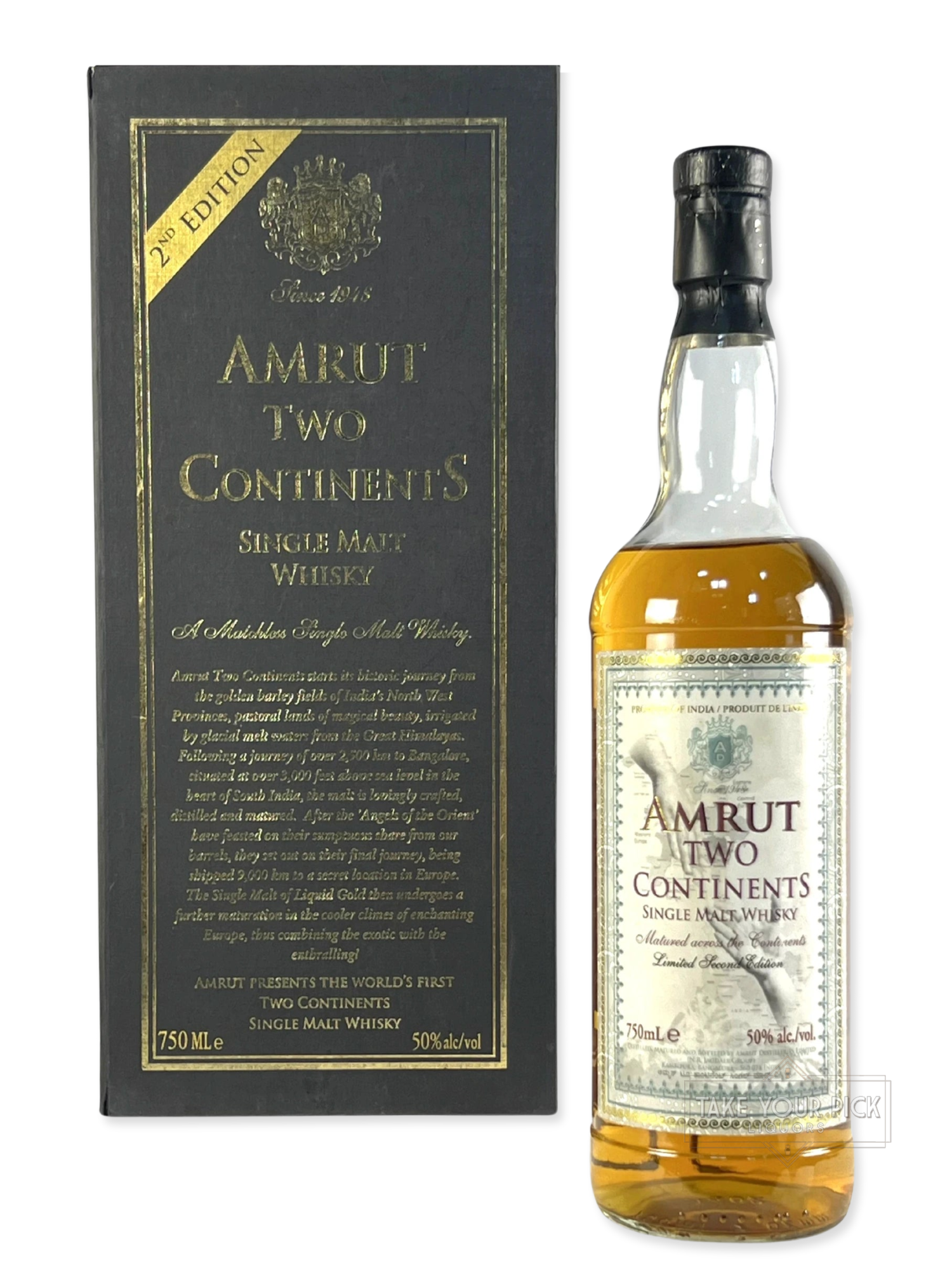 Amrut Two Continents Single Malt 2011 - 100 Proof