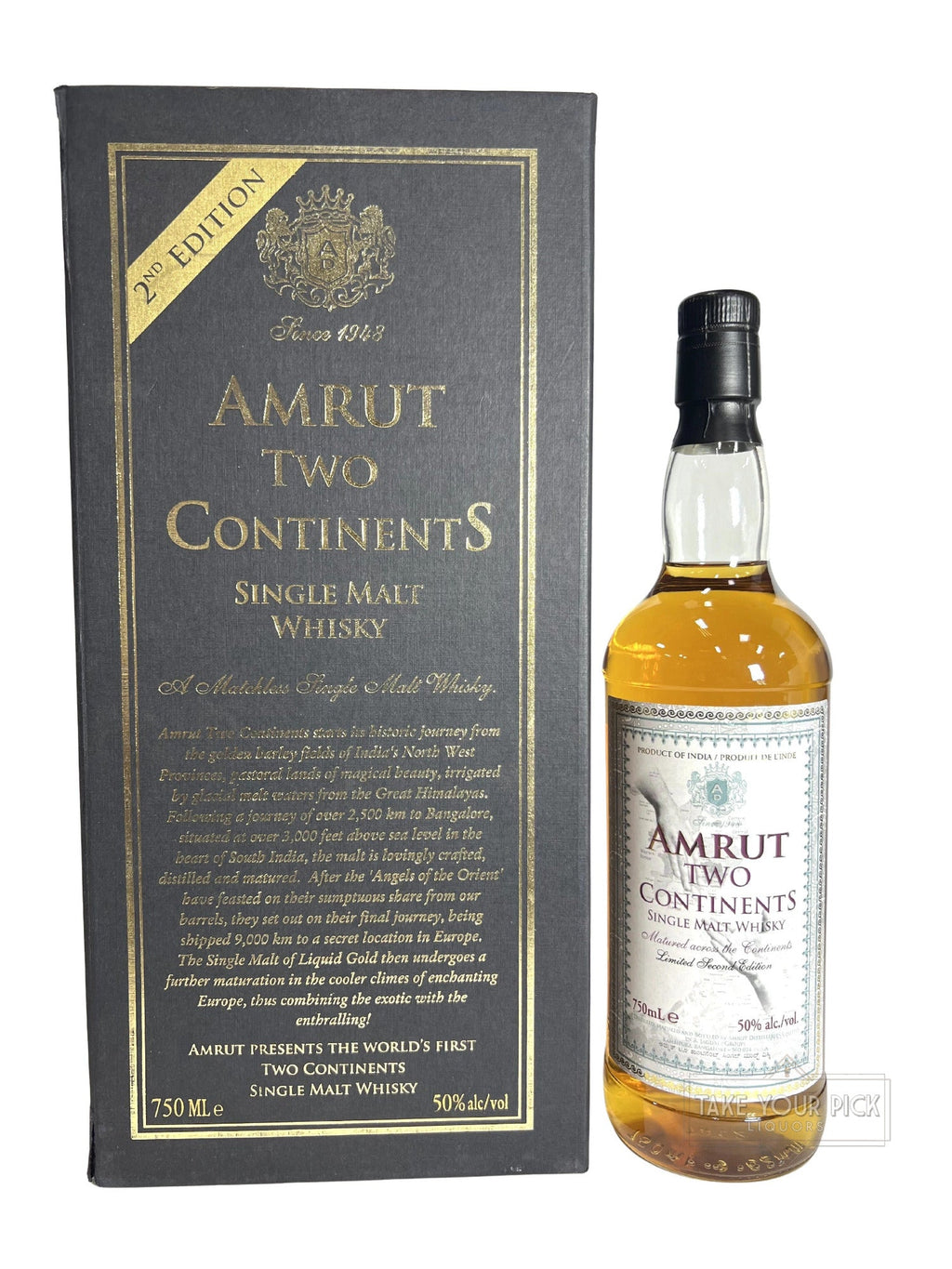 Amrut Two Continents Single Malt 2011 - 100 Proof