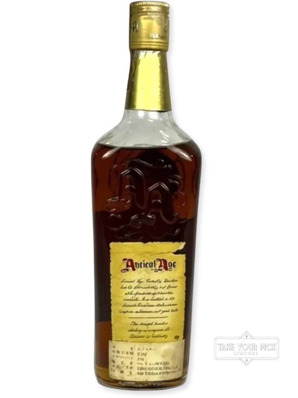 Ancient Age 1972 - 86 Proof - Bottle Back