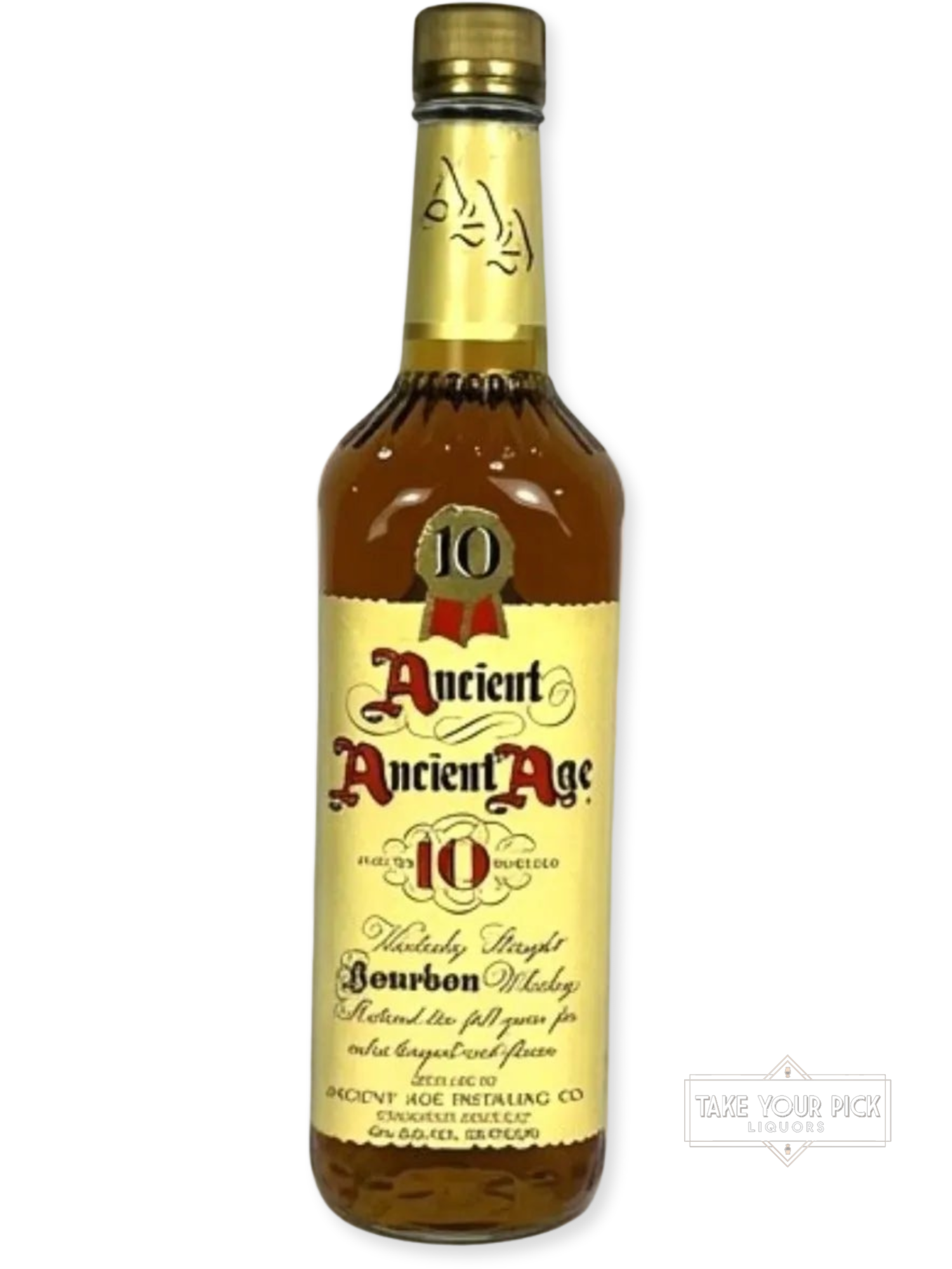 Ancient Ancient Age 10 Year Old Kentucky Straight Bourbon Whiskey 1998 - 86 Proof - Bottle Front