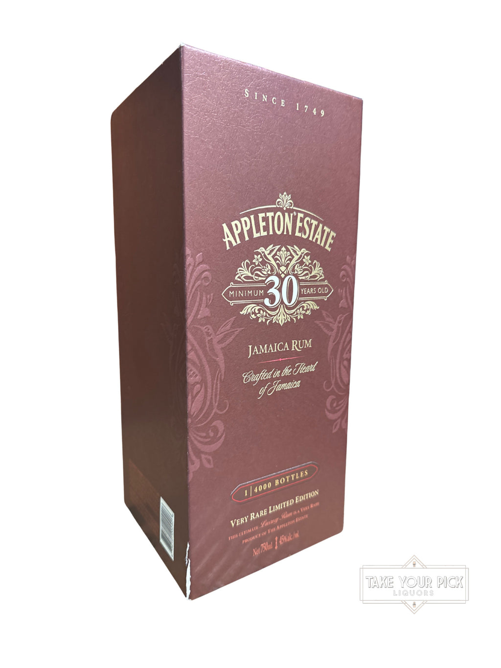 Appleton Estate 30 Years Old Jamaica Rum 90 Proof 750ml