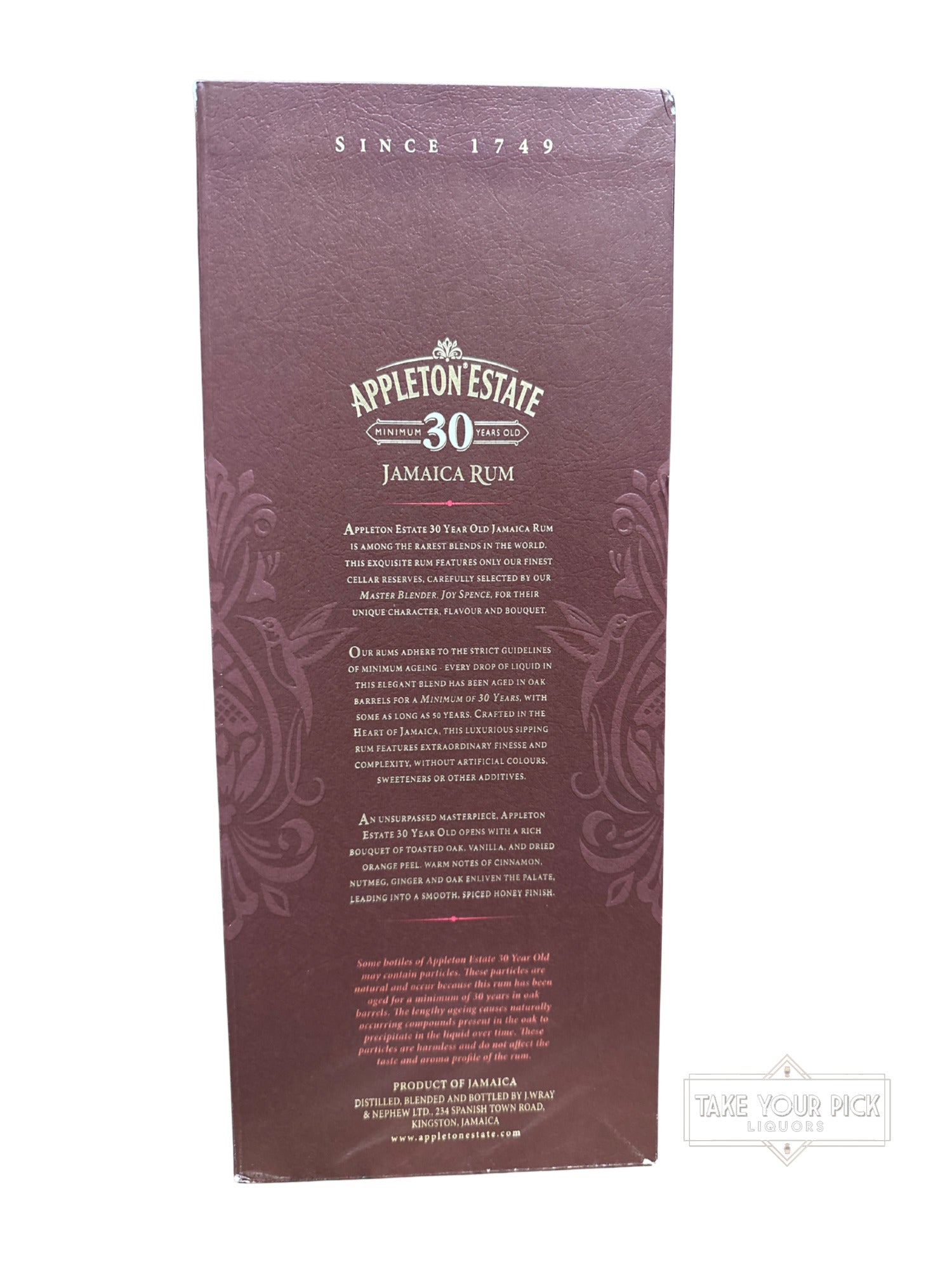 Appleton Estate 30 Years Old Jamaica Rum 90 Proof 750ml