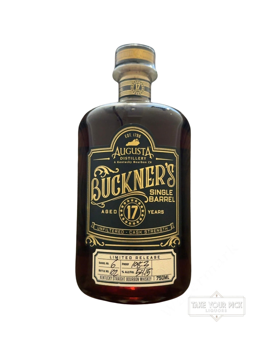 Augusta Distillery Buckner's Single Barrel 108.3 Proof