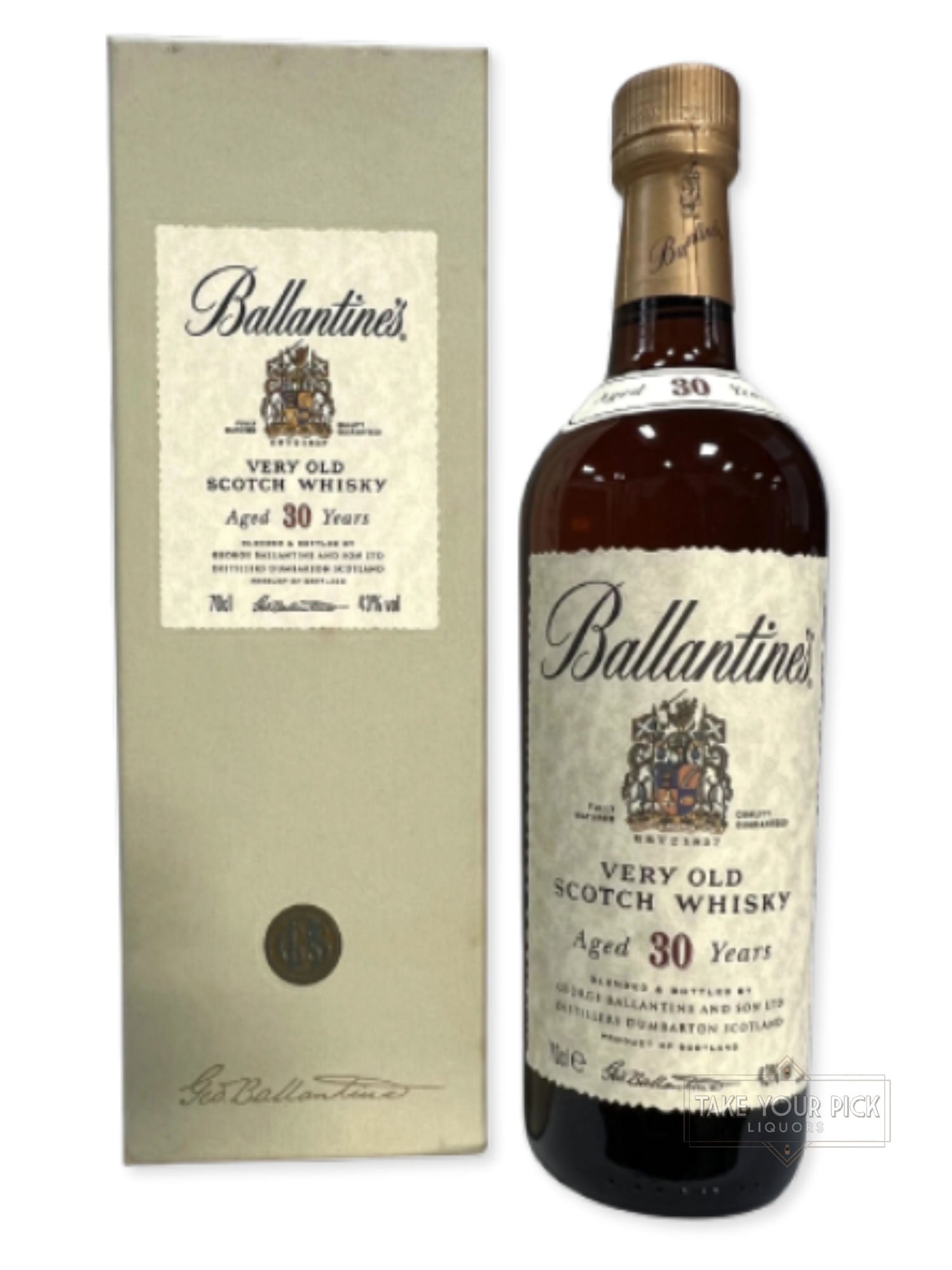 Ballantine's 30-year 1990's with box