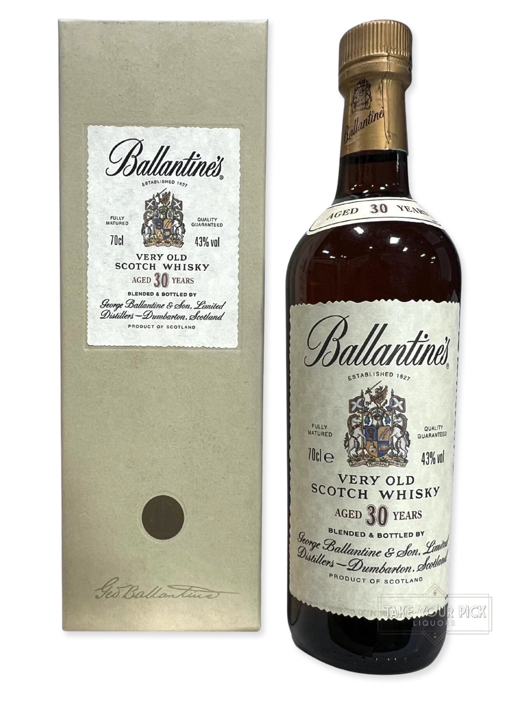 Ballantine's 30-year 1990's with box