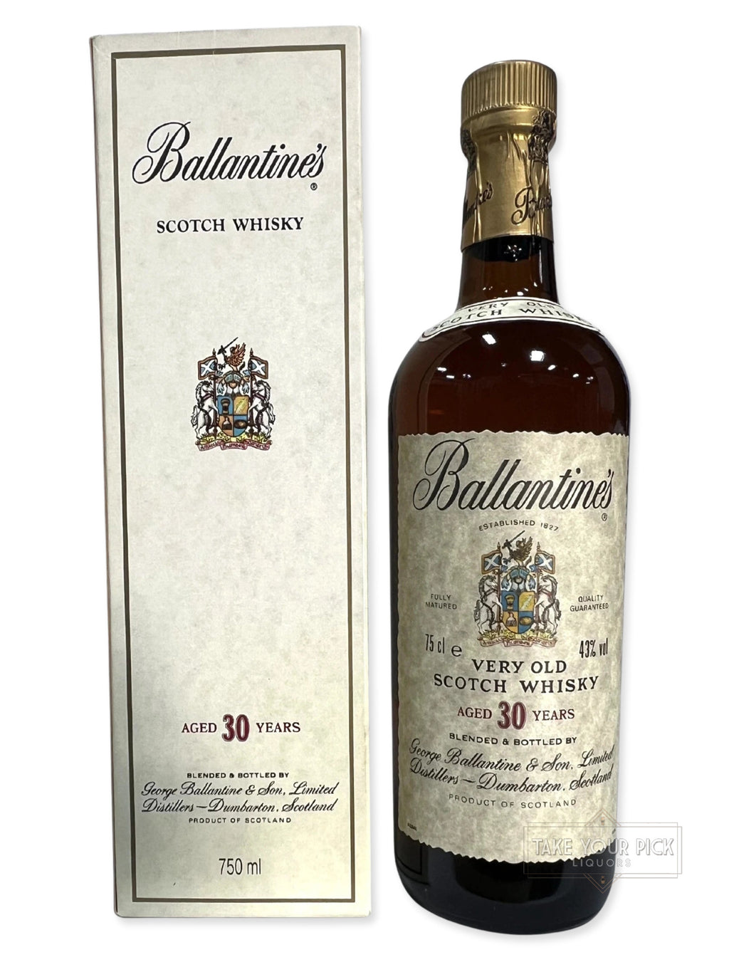 Ballantine's 30-year 1990's with box