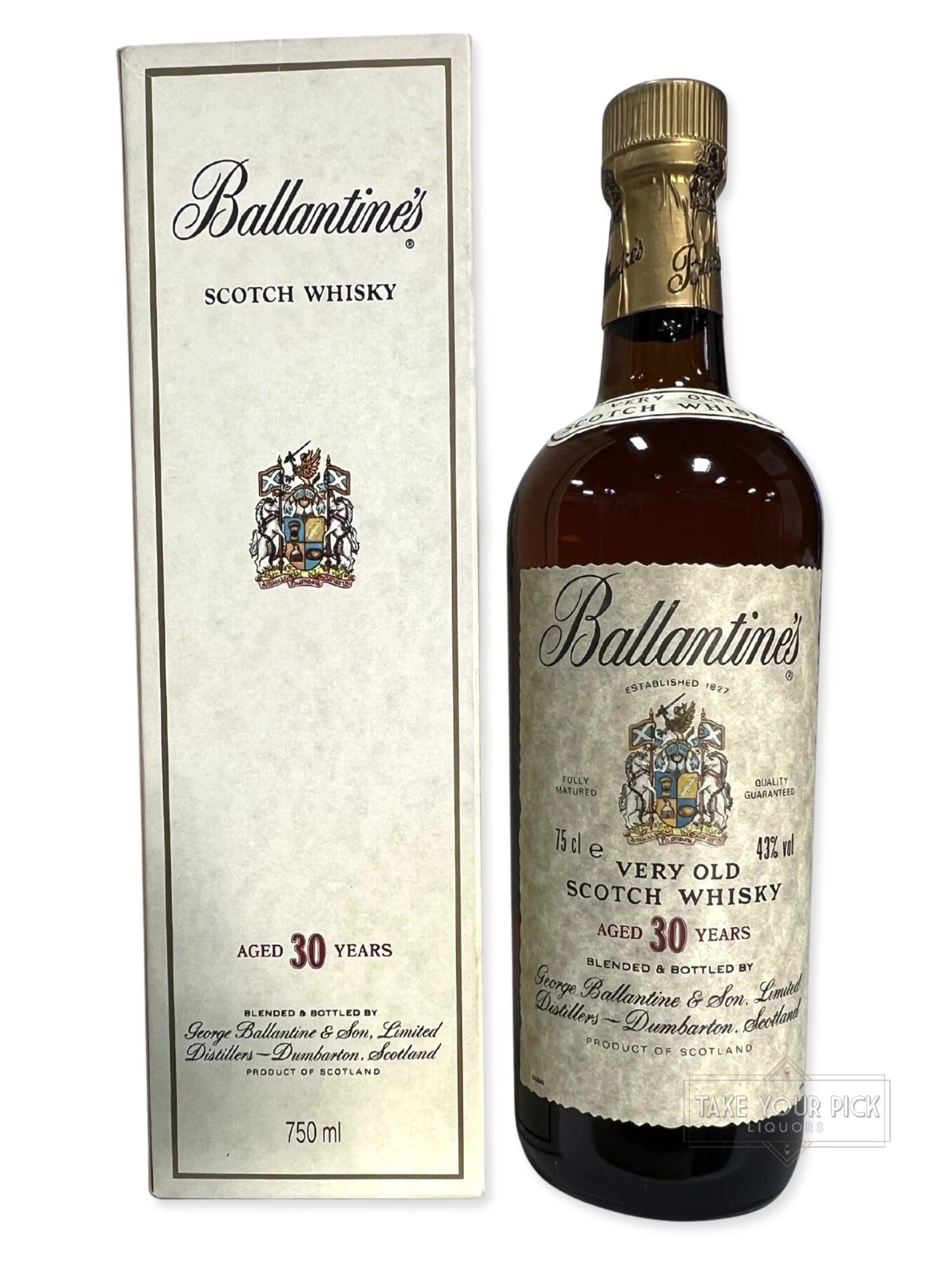 Ballantine's 30-year 1990's with box
