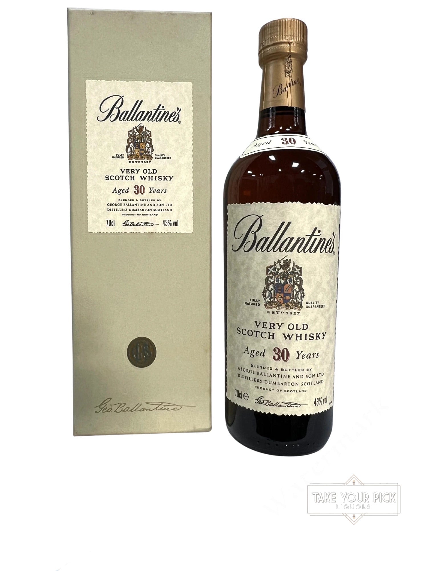 Ballantine's 30-year 1990's with box