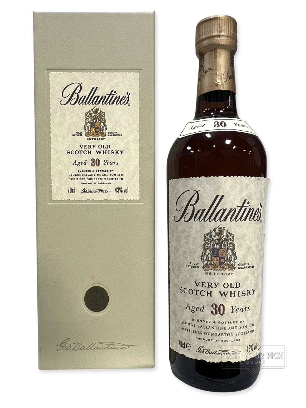 Ballantine's 30-year 1990's with box