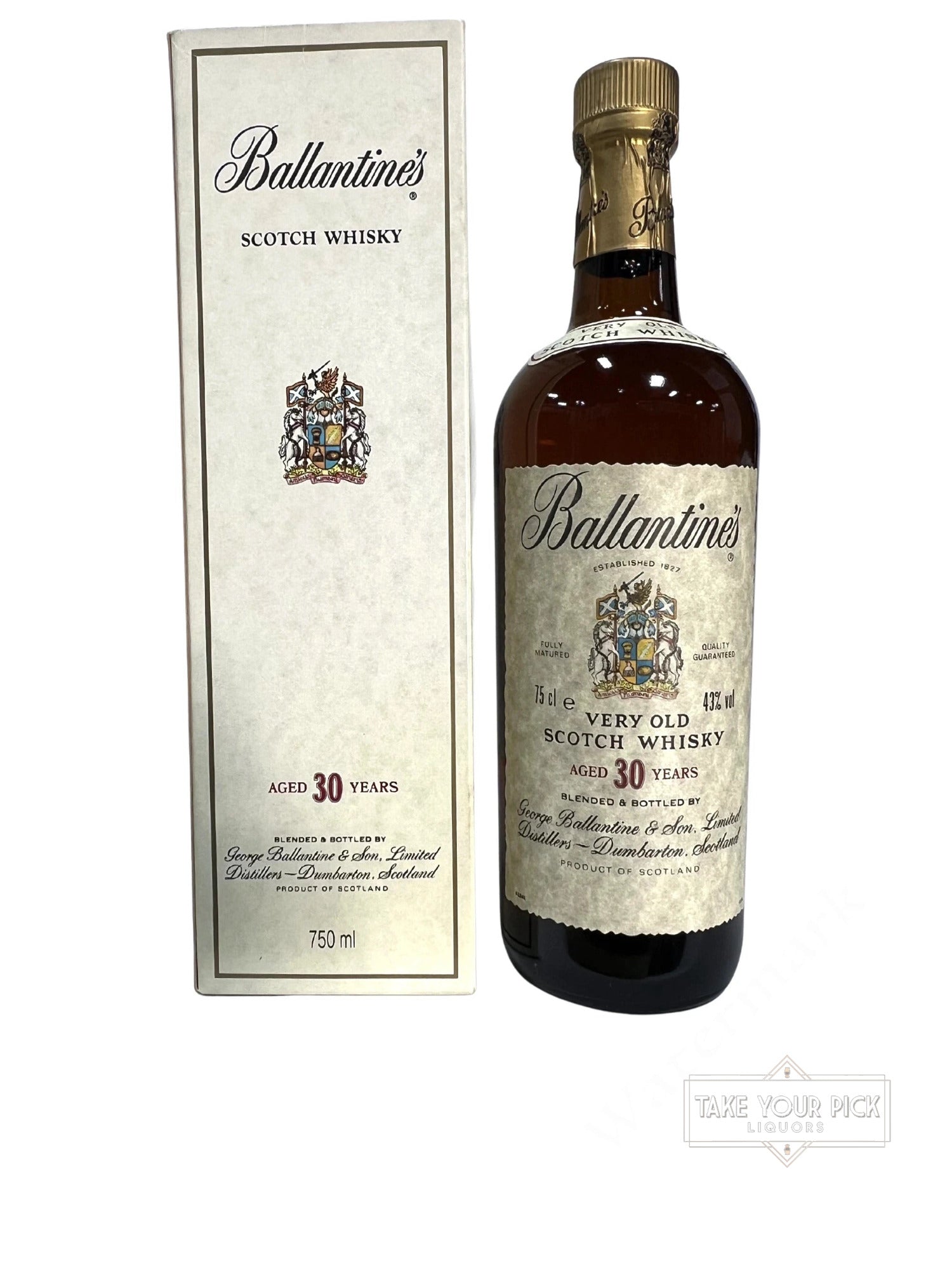 Ballantine's 30-year 1990's with box