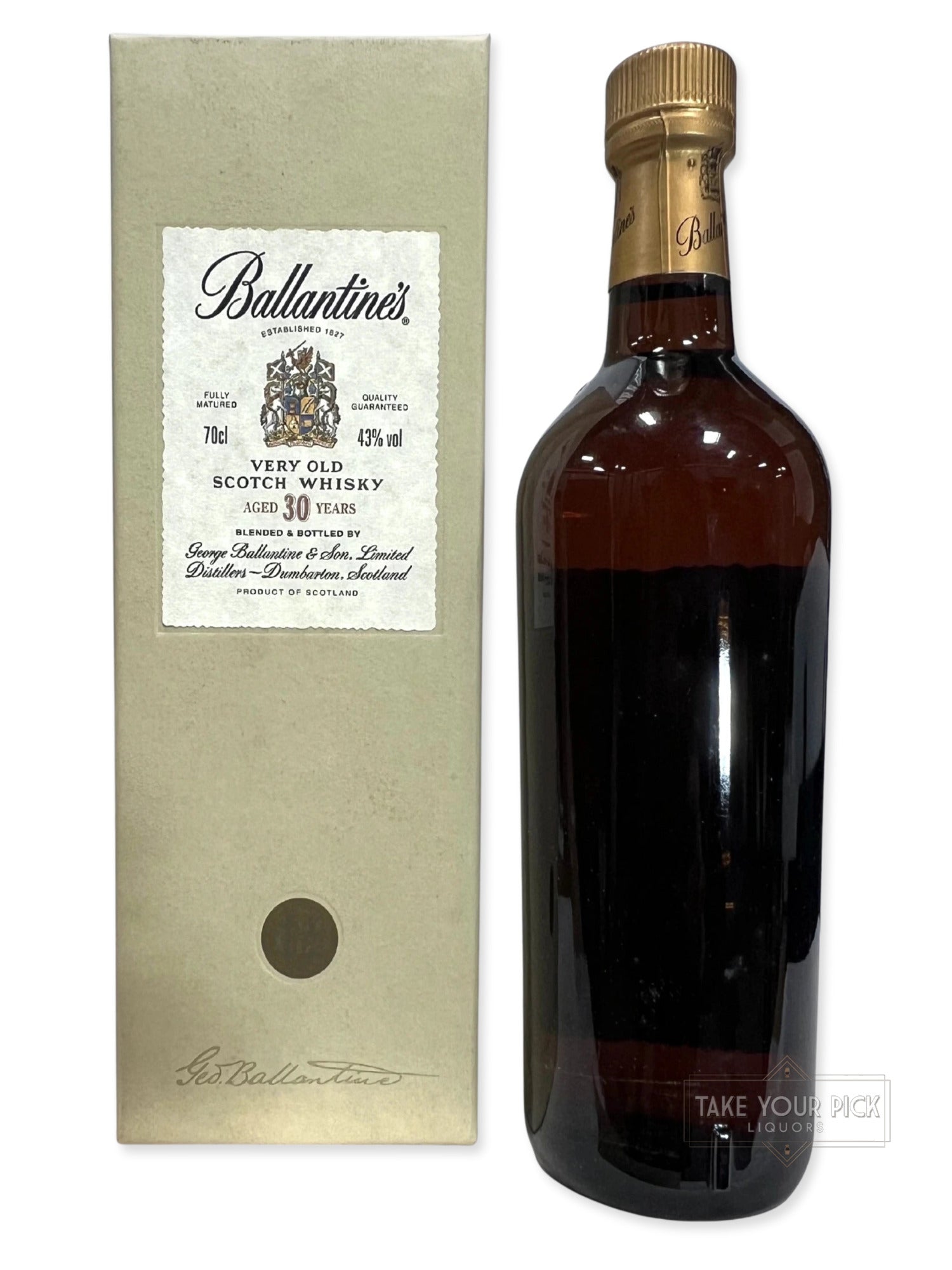 Ballantine's 30-year 1990's with box