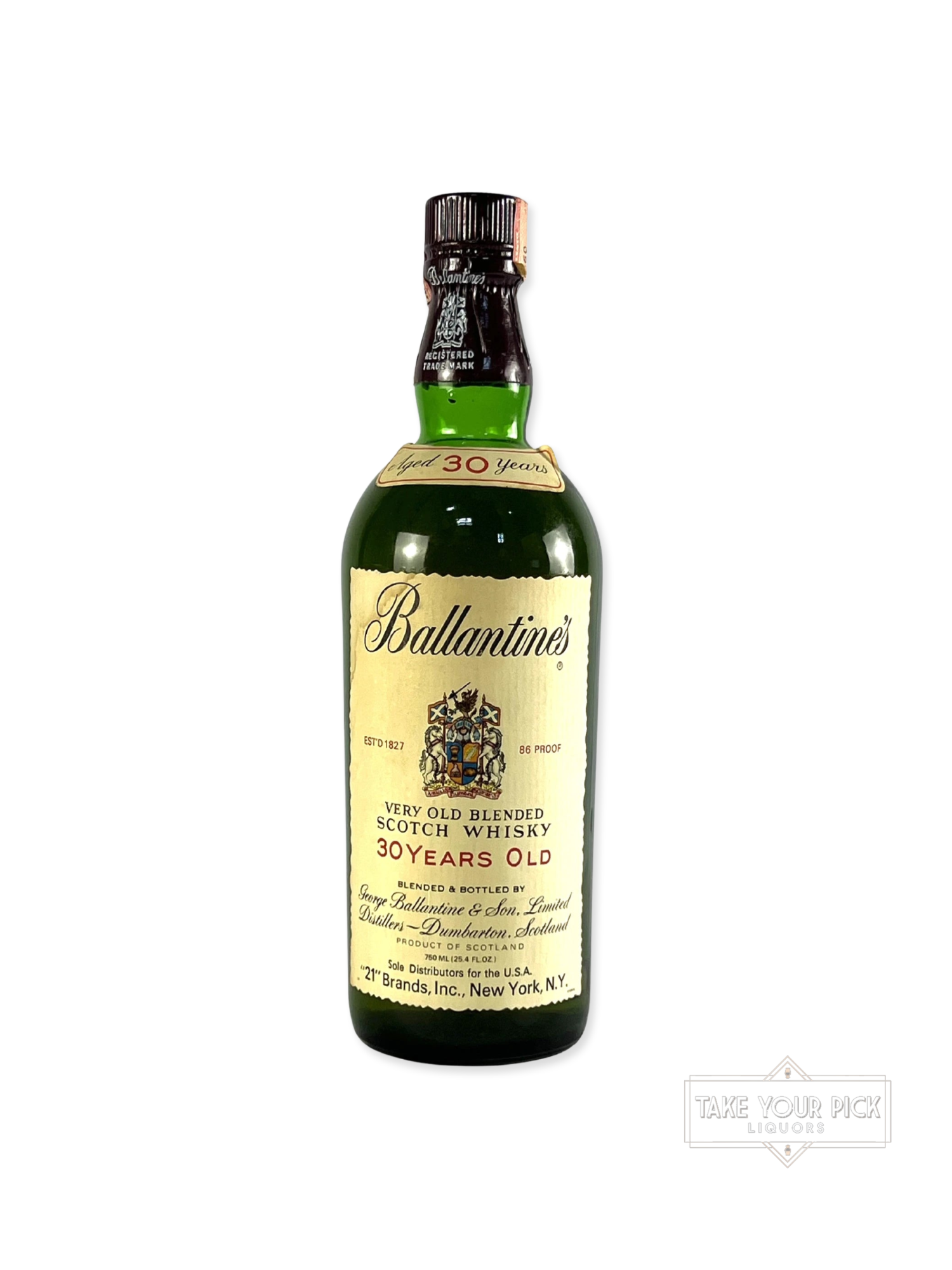 Ballantine's 30 Years Old 1970's