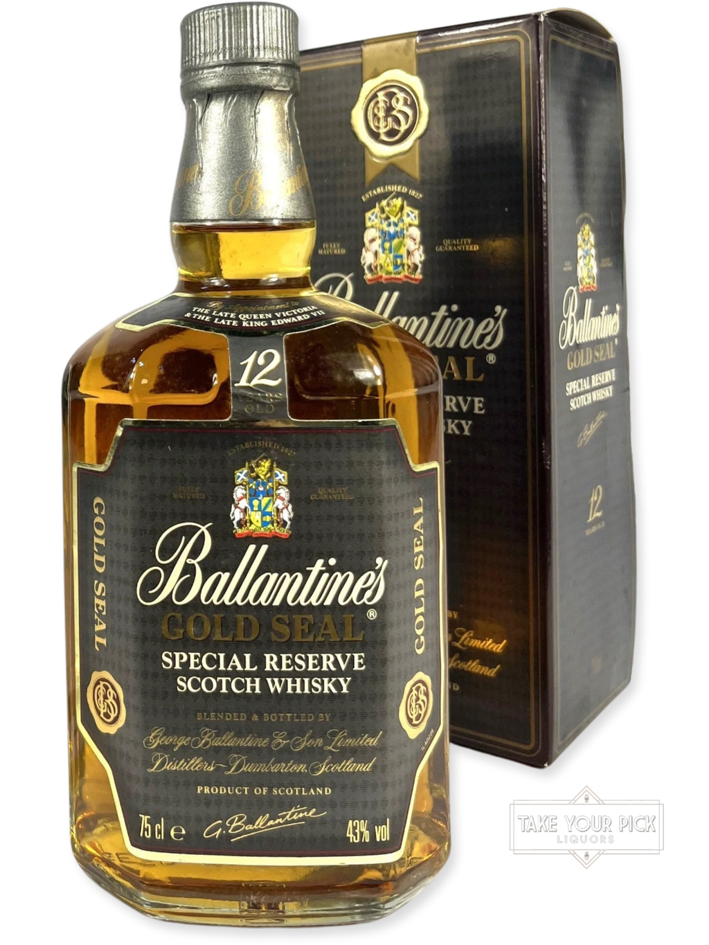 Ballantine's Gold Seal Special Reserve 12-year - 86 Proof - Bottle Front