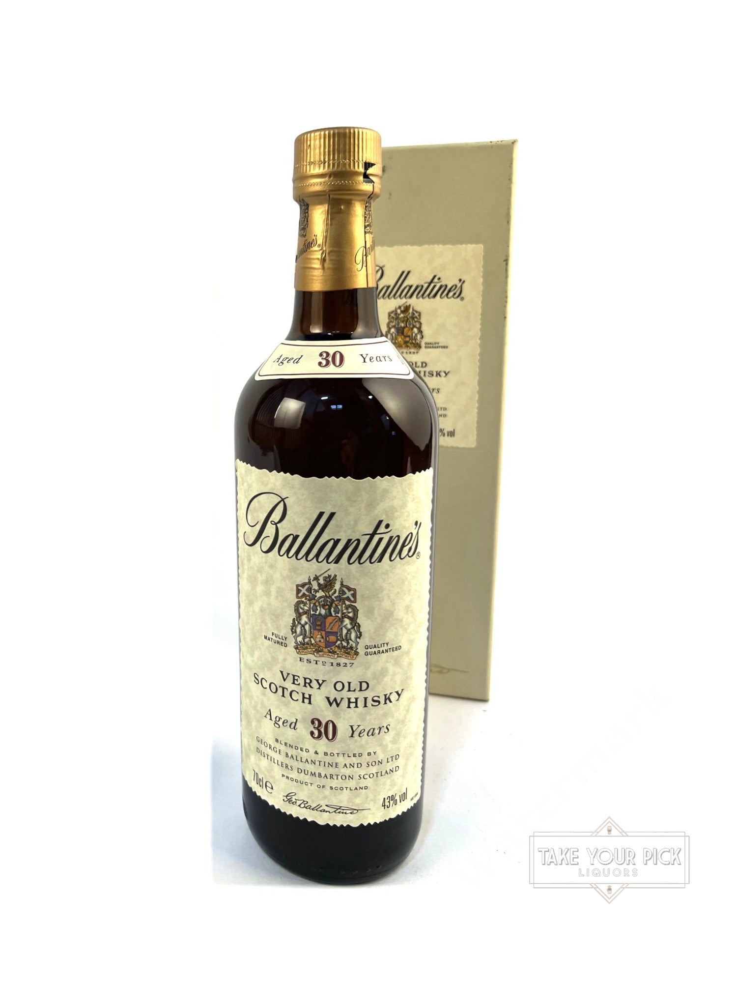 Ballantine's Very Old Scotch Whisky Aged 30 Years - 86 Proof
