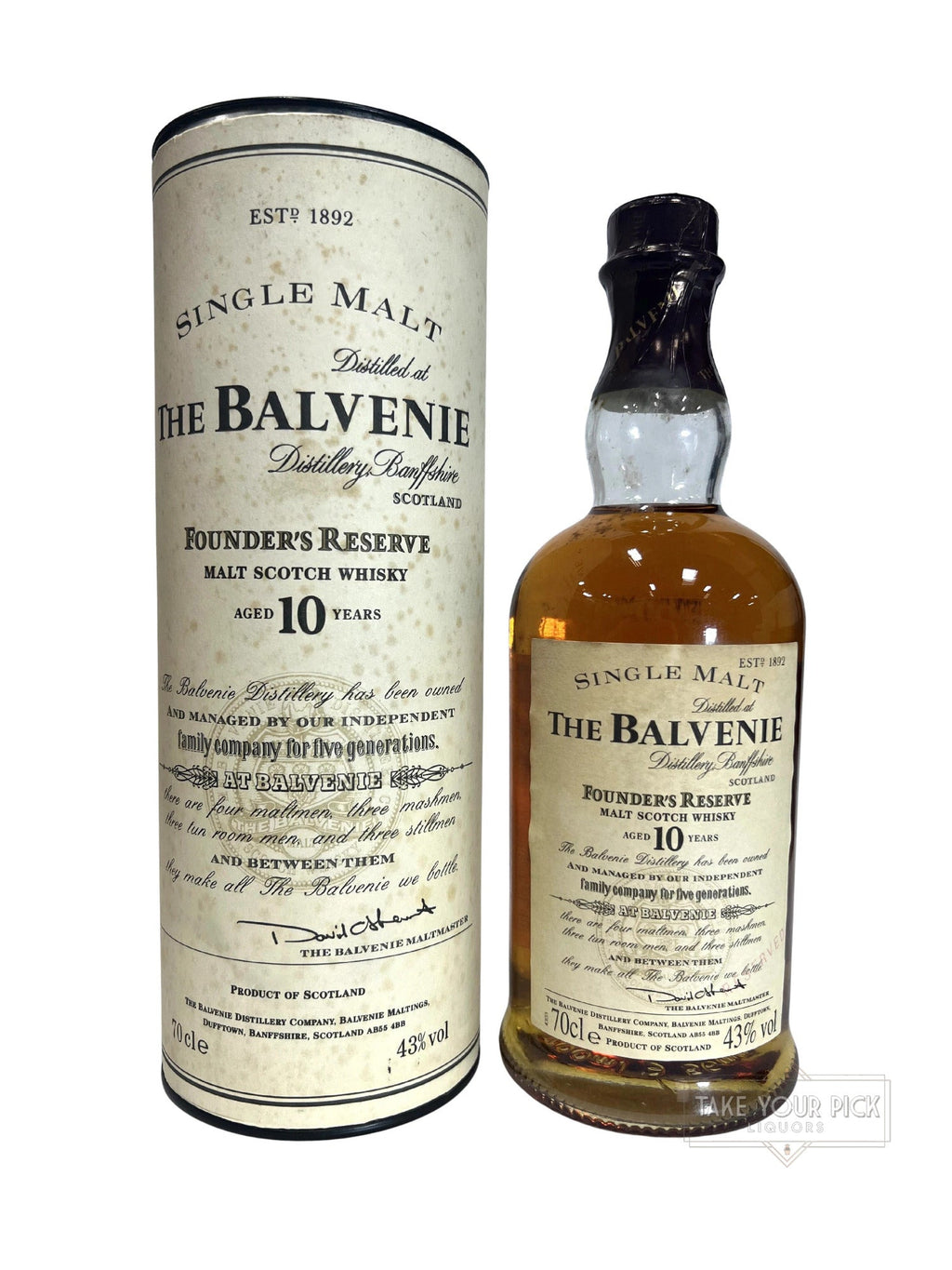 Balvenie Founder's Reserve 10-year 700ml - 86 Proof