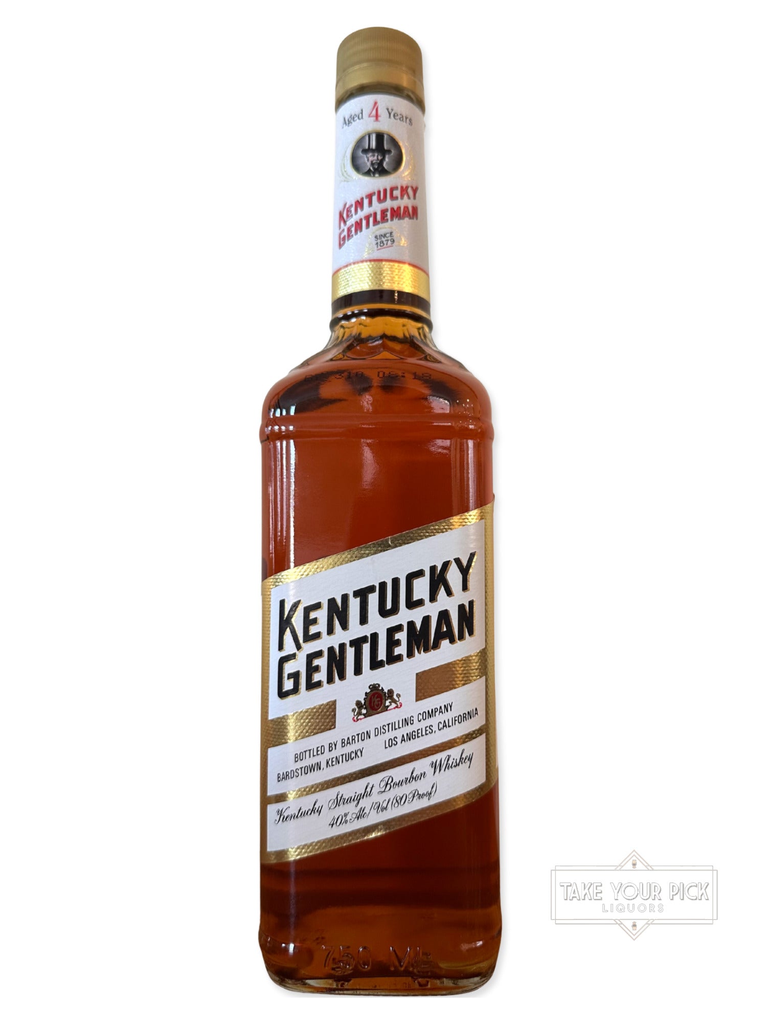 Barton Distilling Company Kentucky Gentleman Straight Bourbon Whiskey 80 Proof