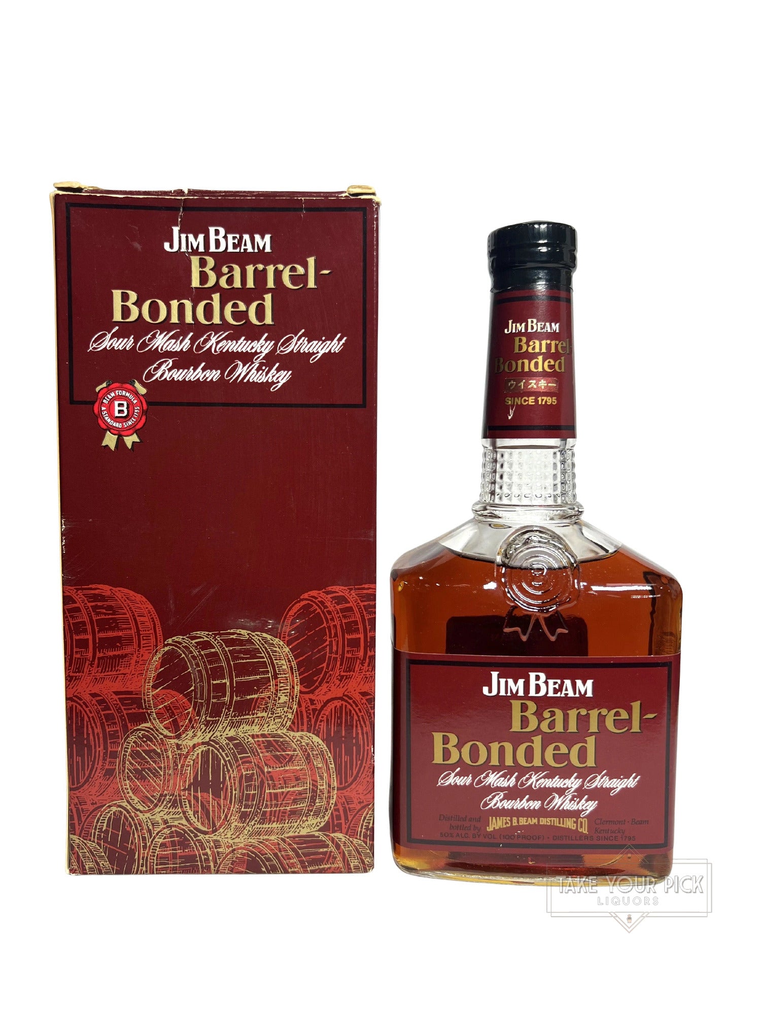 Beam Barrel-Bonded 1992 with box - 100 Proof