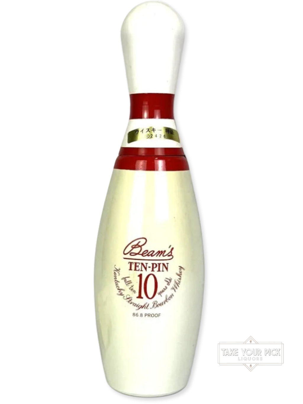 Beam Ten-Pin 10-year 1978 - 86.8 Proof - Bottle Front