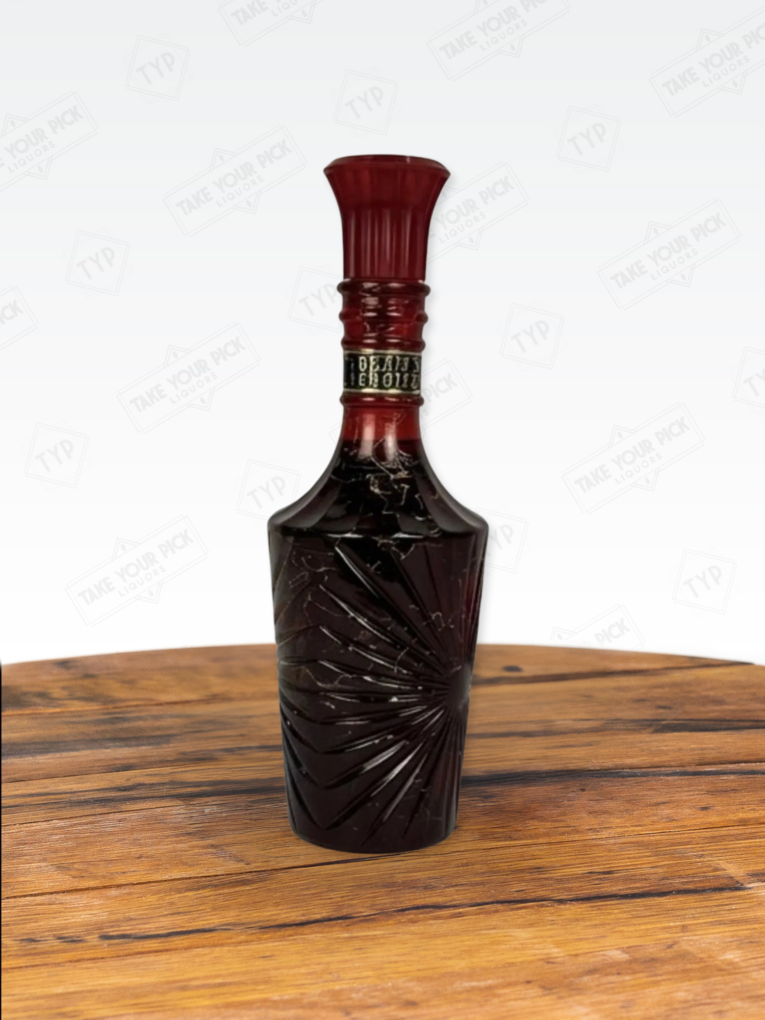 Beam's Choice Red Glass Decanter 1974
