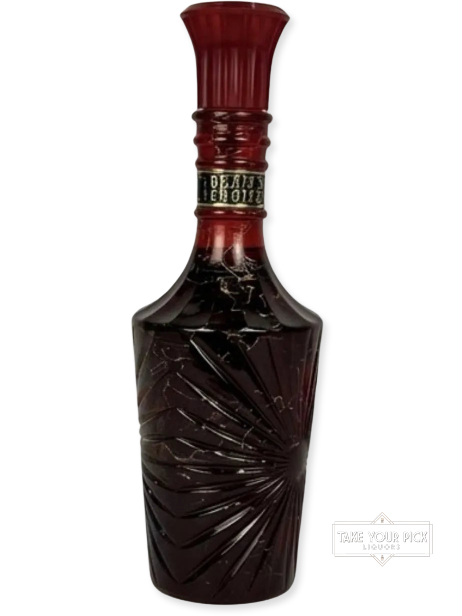 Beam's Choice Red Glass Decanter 1974