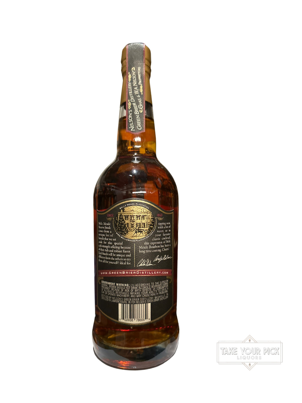 Belle Meade Cask Strength Reserve Bourbon 114.5 Proof 750ml