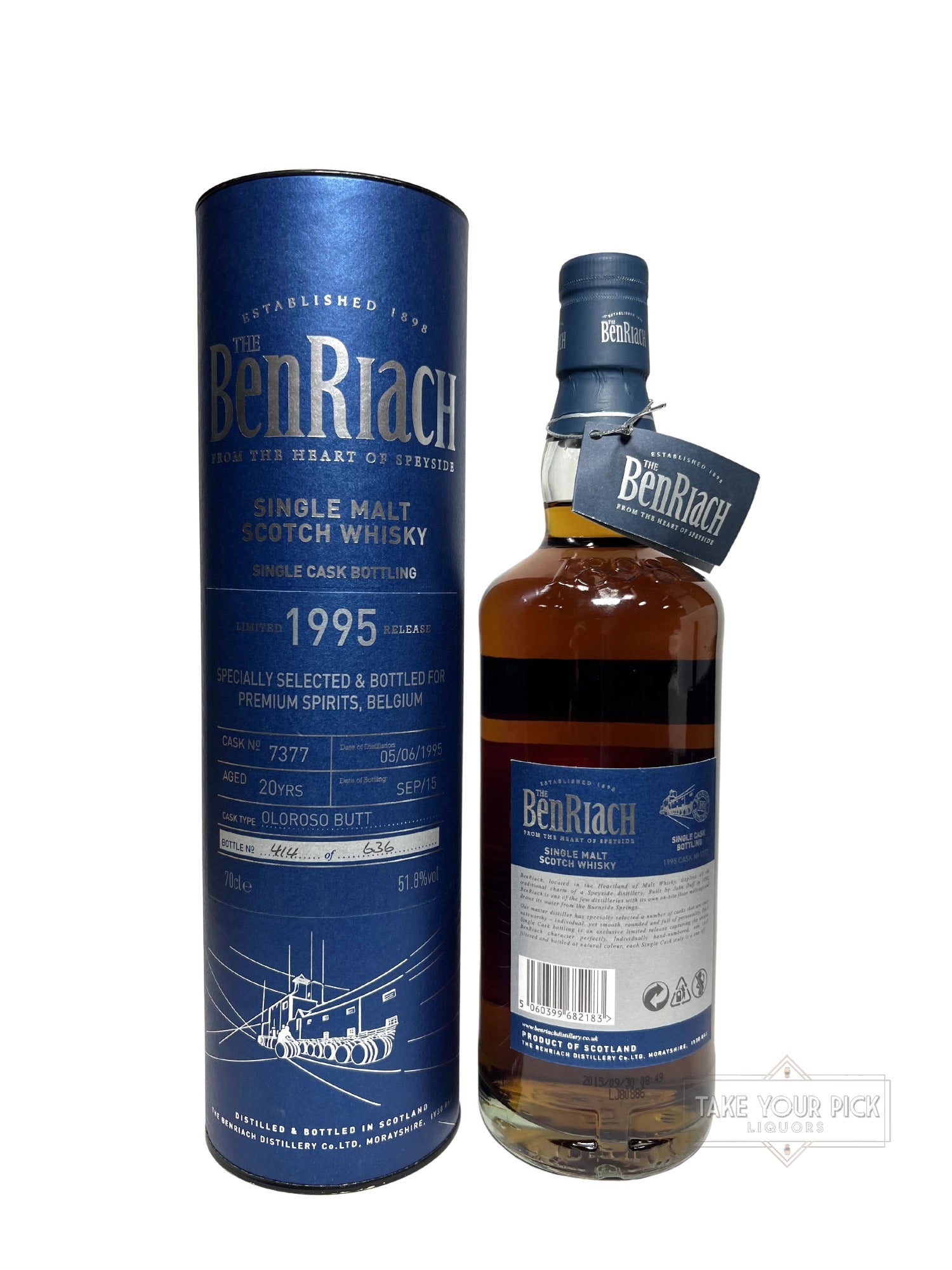 BenRiach 20-year Oloroso 1995 - 103.6 Proof