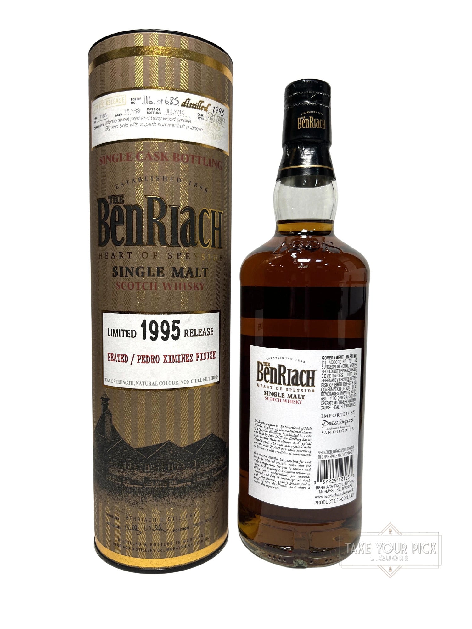 BenRiach Release Peated / Pedro Ximinez Finish 1995–2010