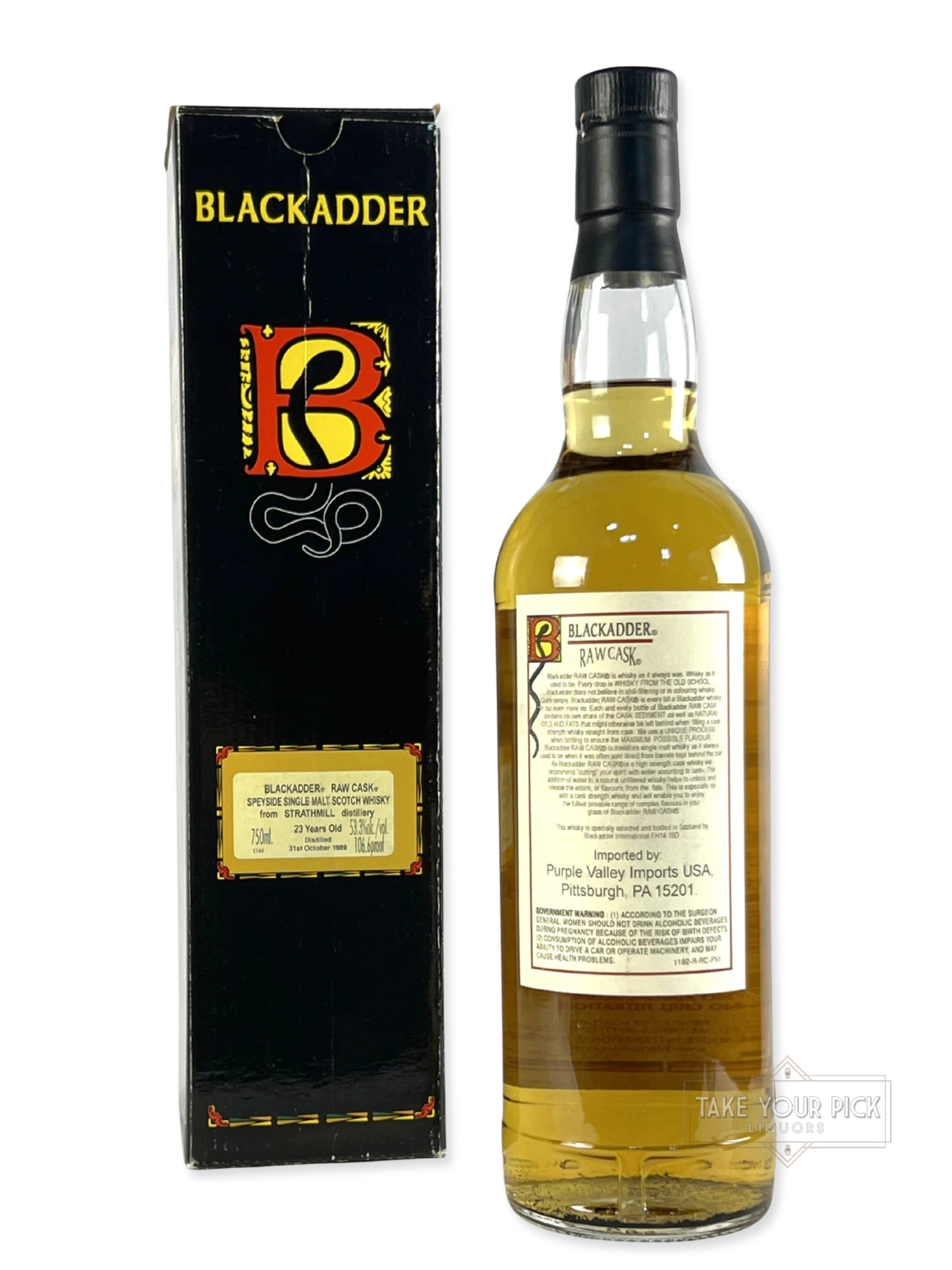 Blackadder Raw Cask Strathmill 23-year 2013 - 106.6 Proof