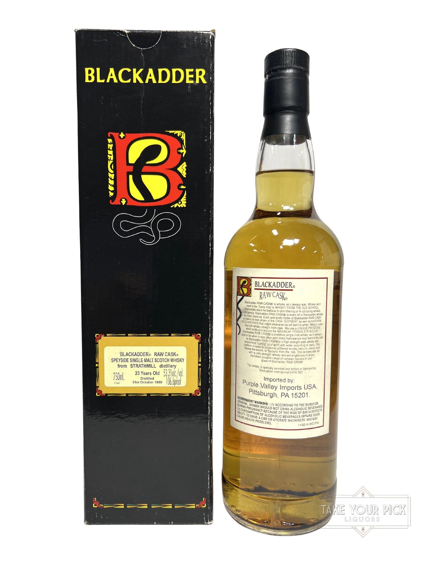 Blackadder Raw Cask Strathmill 23-year 2013 - 106.6 Proof