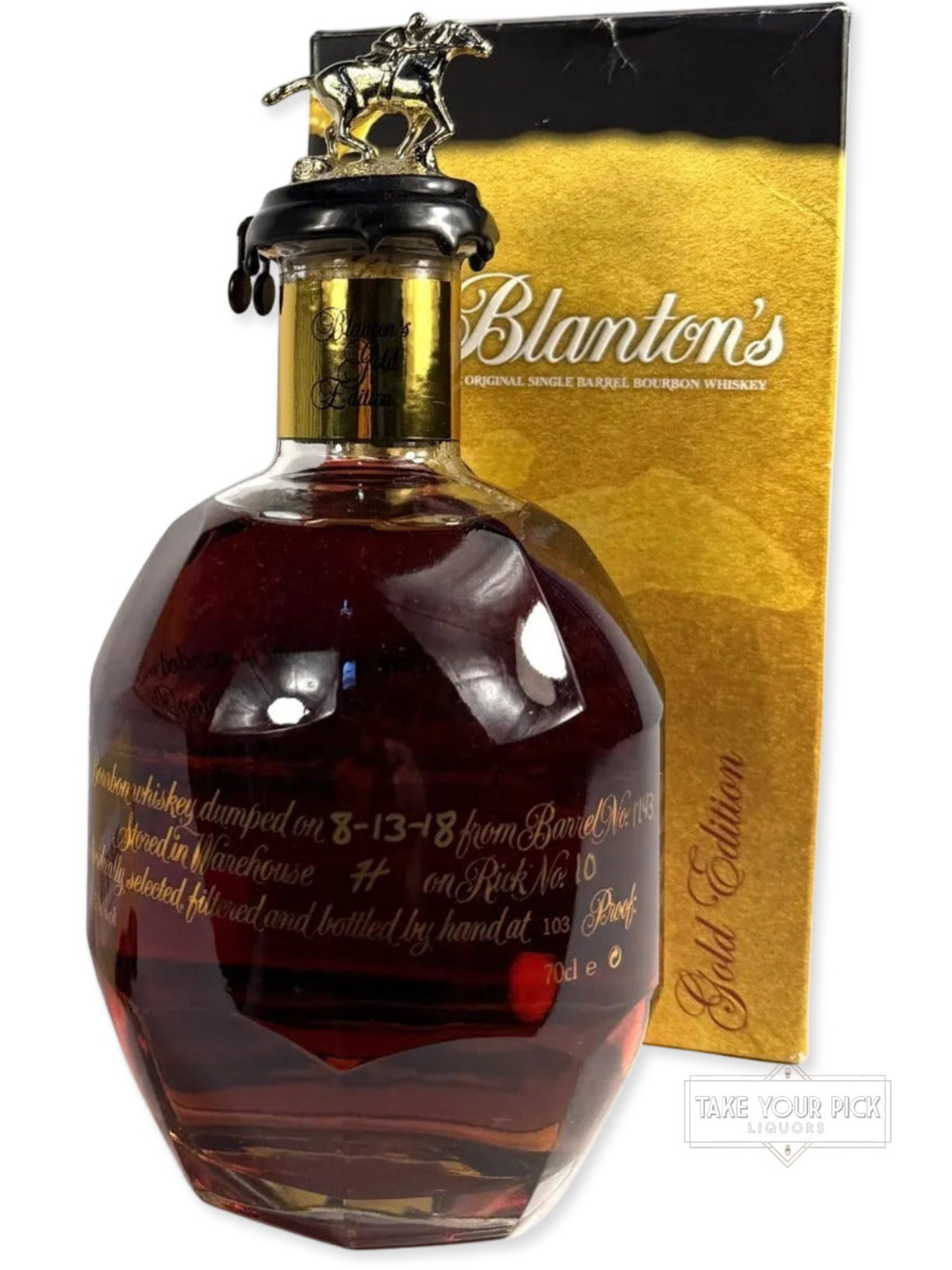 Blanton's Gold 2018 (700ml) - 103 Proof - Bottle Front