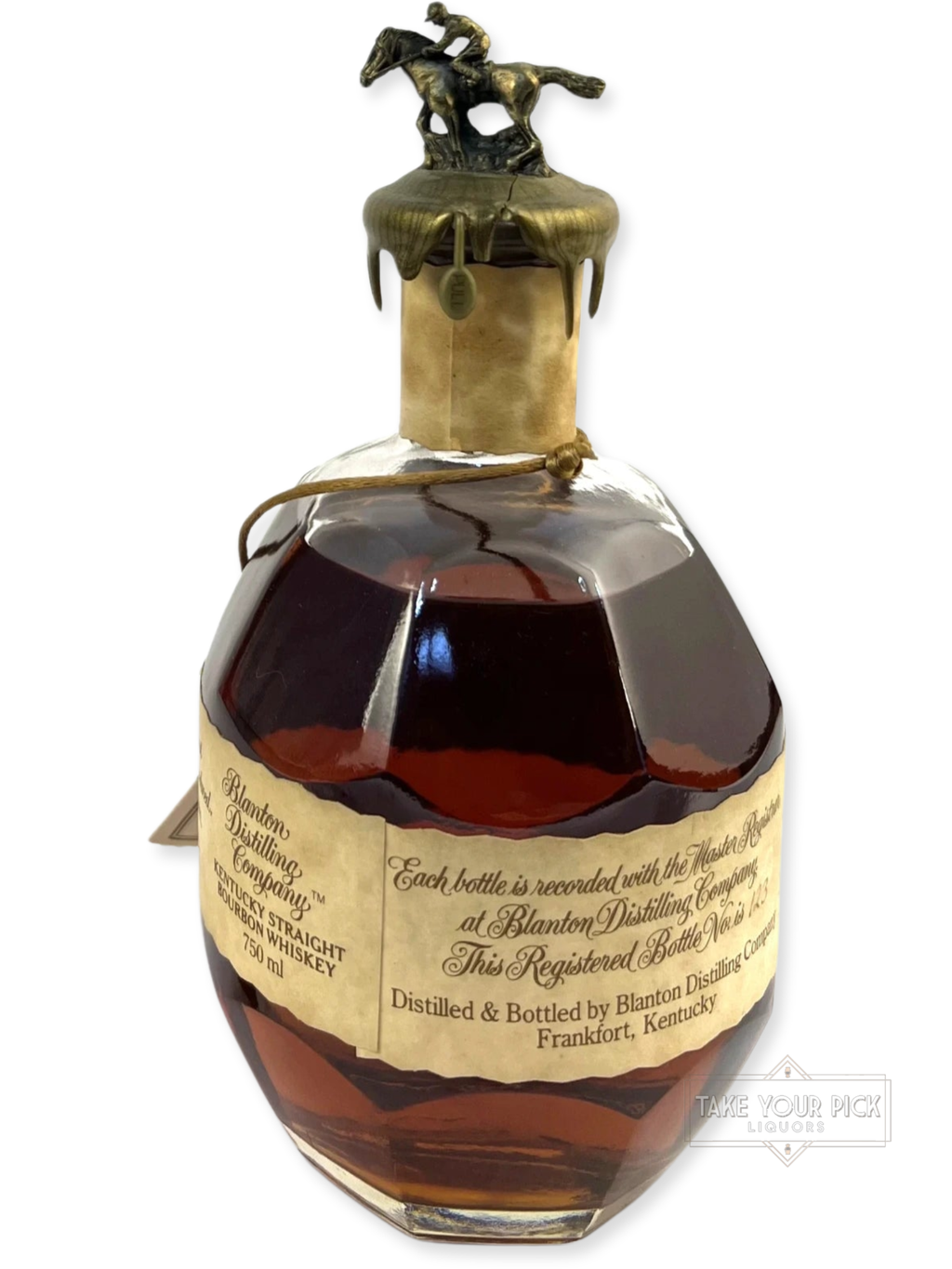 Blanton's Single Barrel 1991 (Small crack in wax) - 93 Proof - Bottle Back